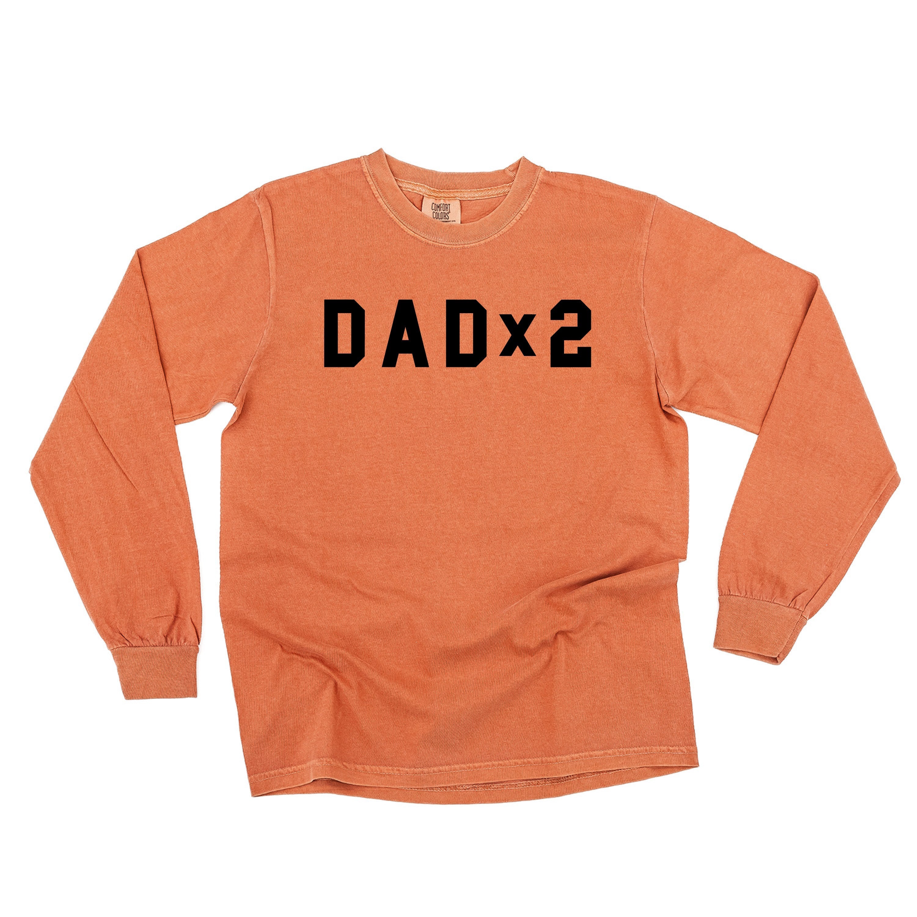 DAD x (Child Number) - Long Sleeve Comfort Colors Tee