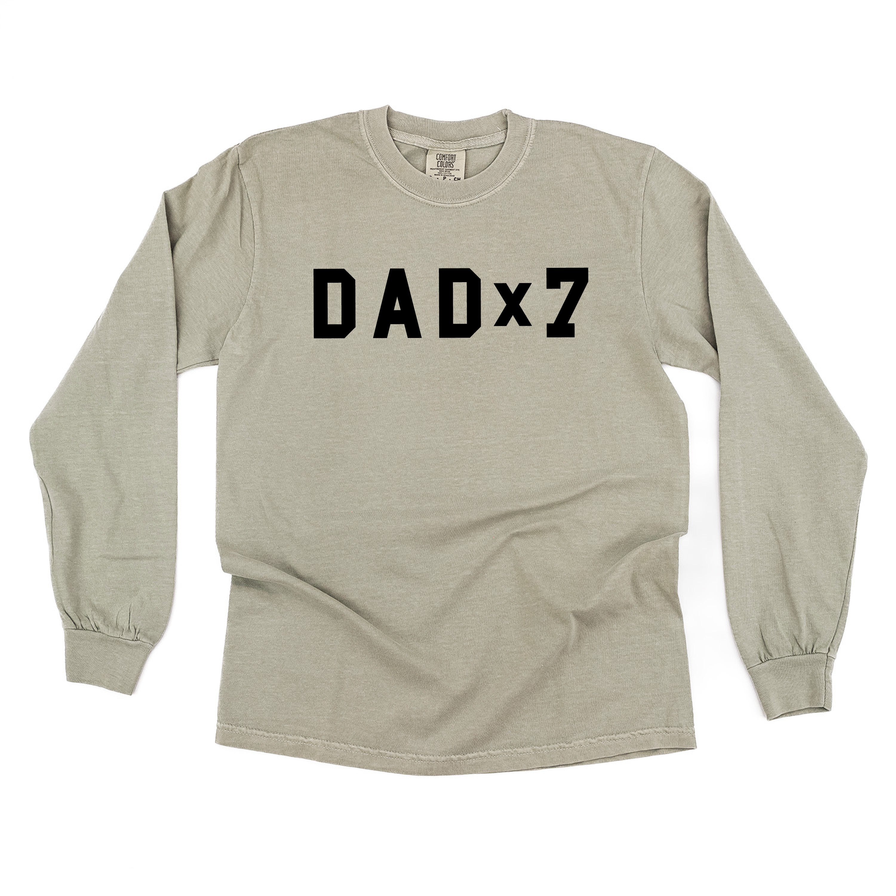 DAD x (Child Number) - Long Sleeve Comfort Colors Tee