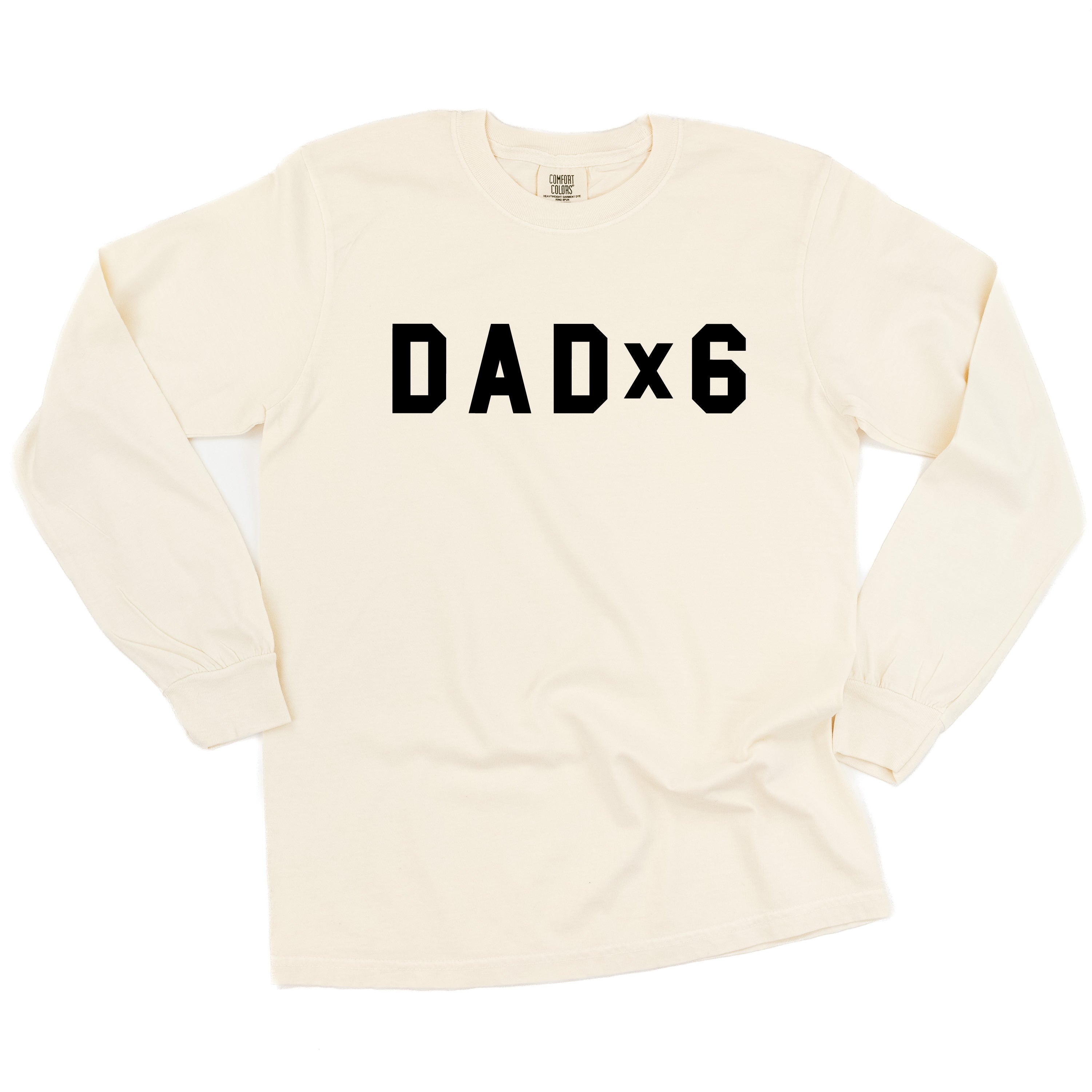DAD x (Child Number) - Long Sleeve Comfort Colors Tee