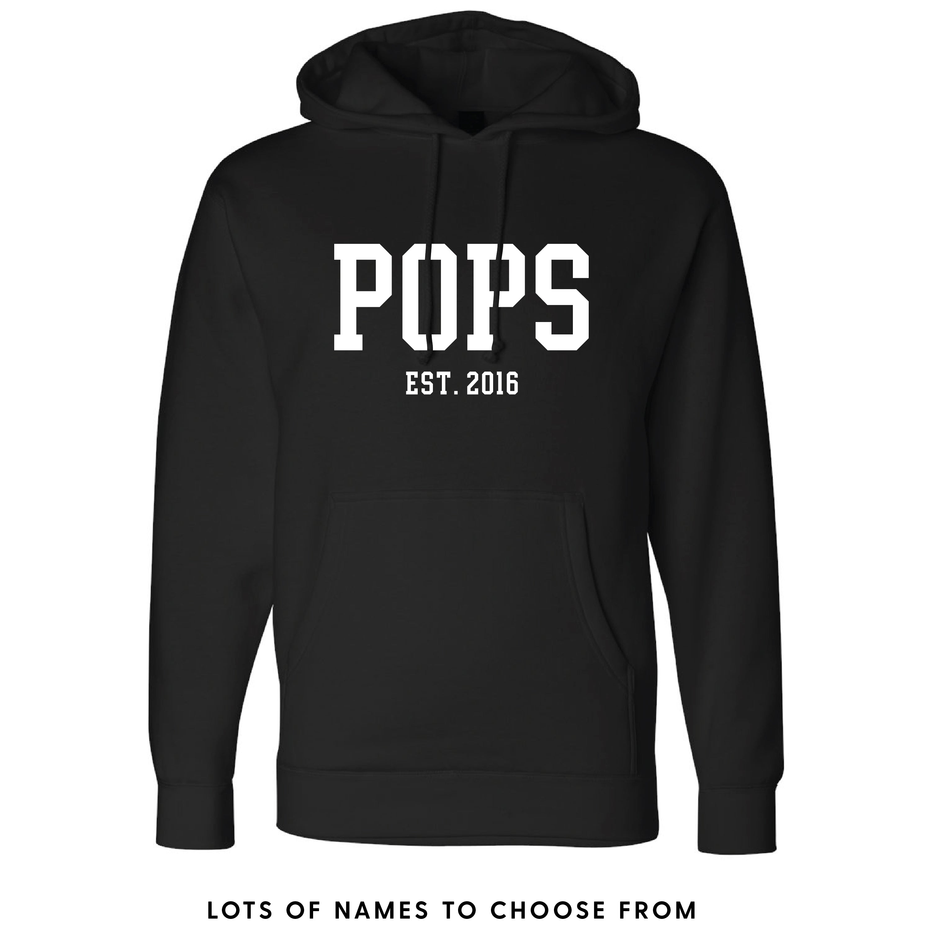 Midweight Father&amp;#39;s Day HOODIE - EST. - Select Your Name and Year