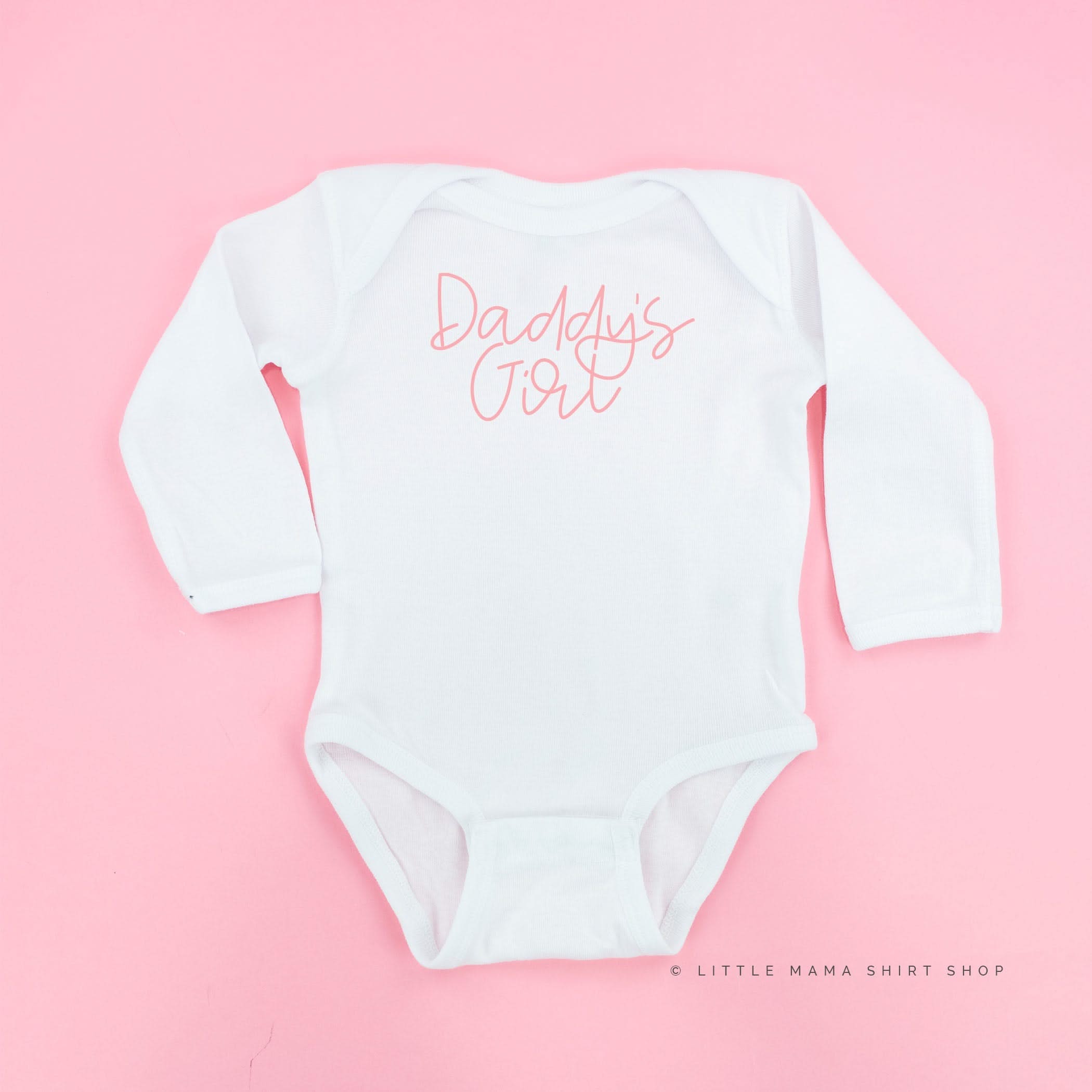 Daddy&amp;#39;s Girl - Cursive - Child Long Sleeve Tee