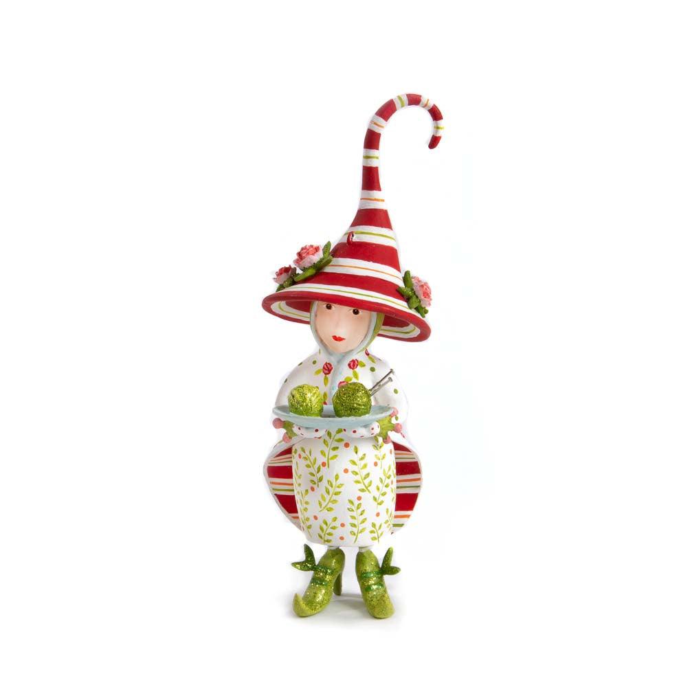 Dash Away Mrs. Santa&amp;#39;s Elf Ornament by Patience Brewster