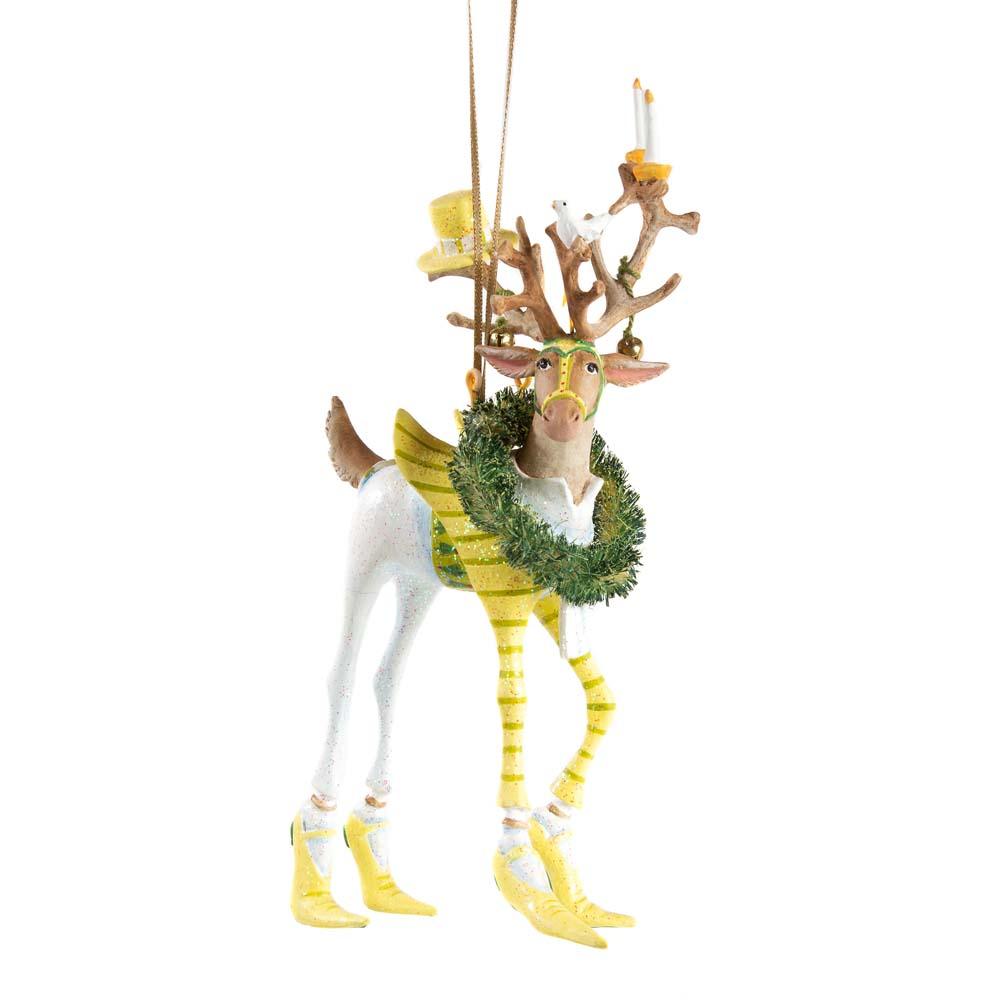 Dash Away Prancer Reindeer Ornament by Patience Brewster