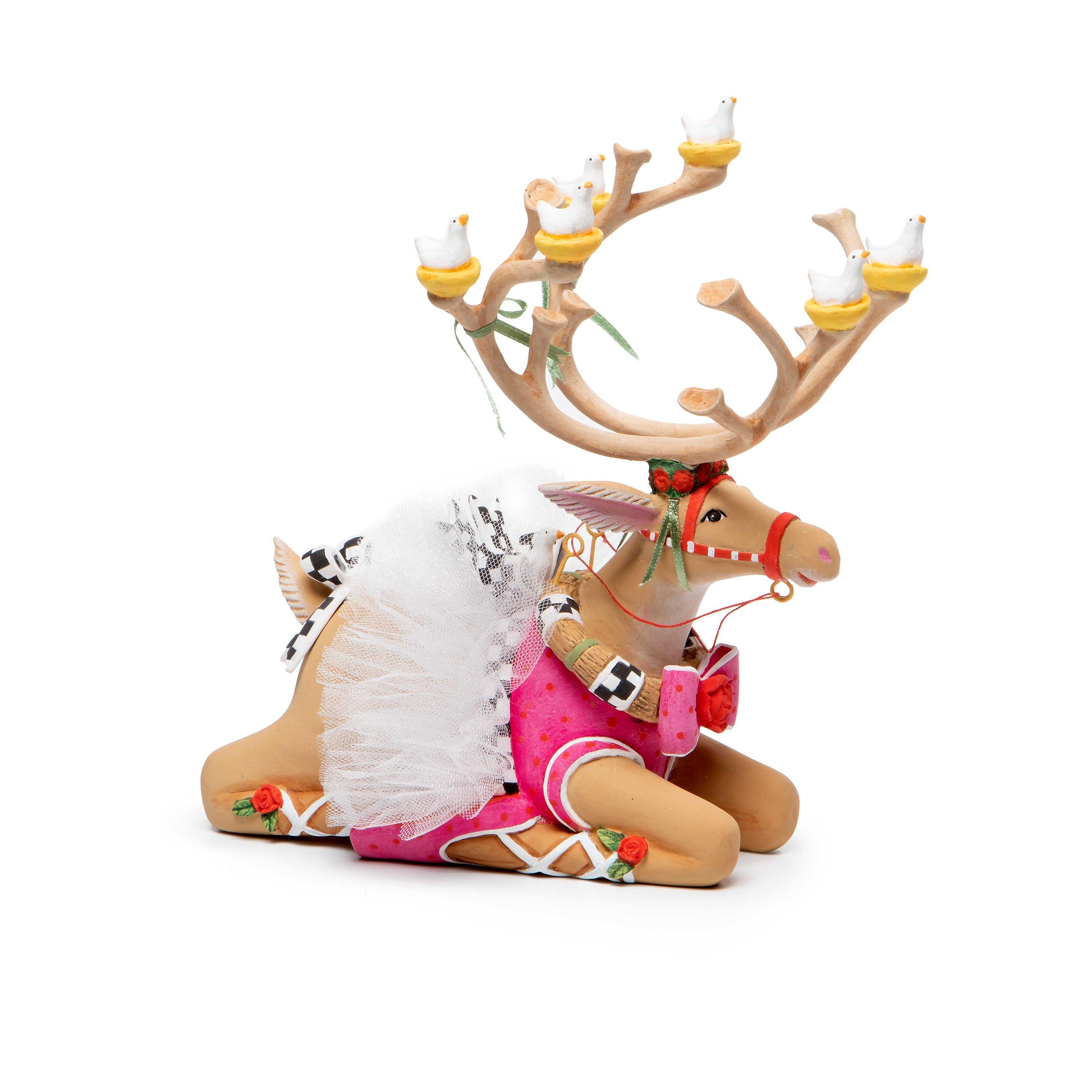 Dash Away Sitting Dancer Reindeer Figure by Patience Brewster