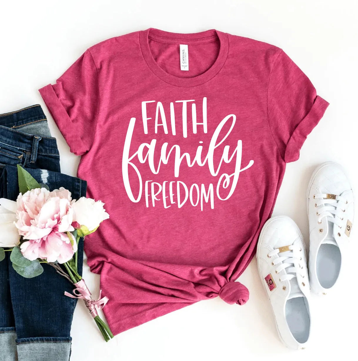 Faith Family Freedom Tee