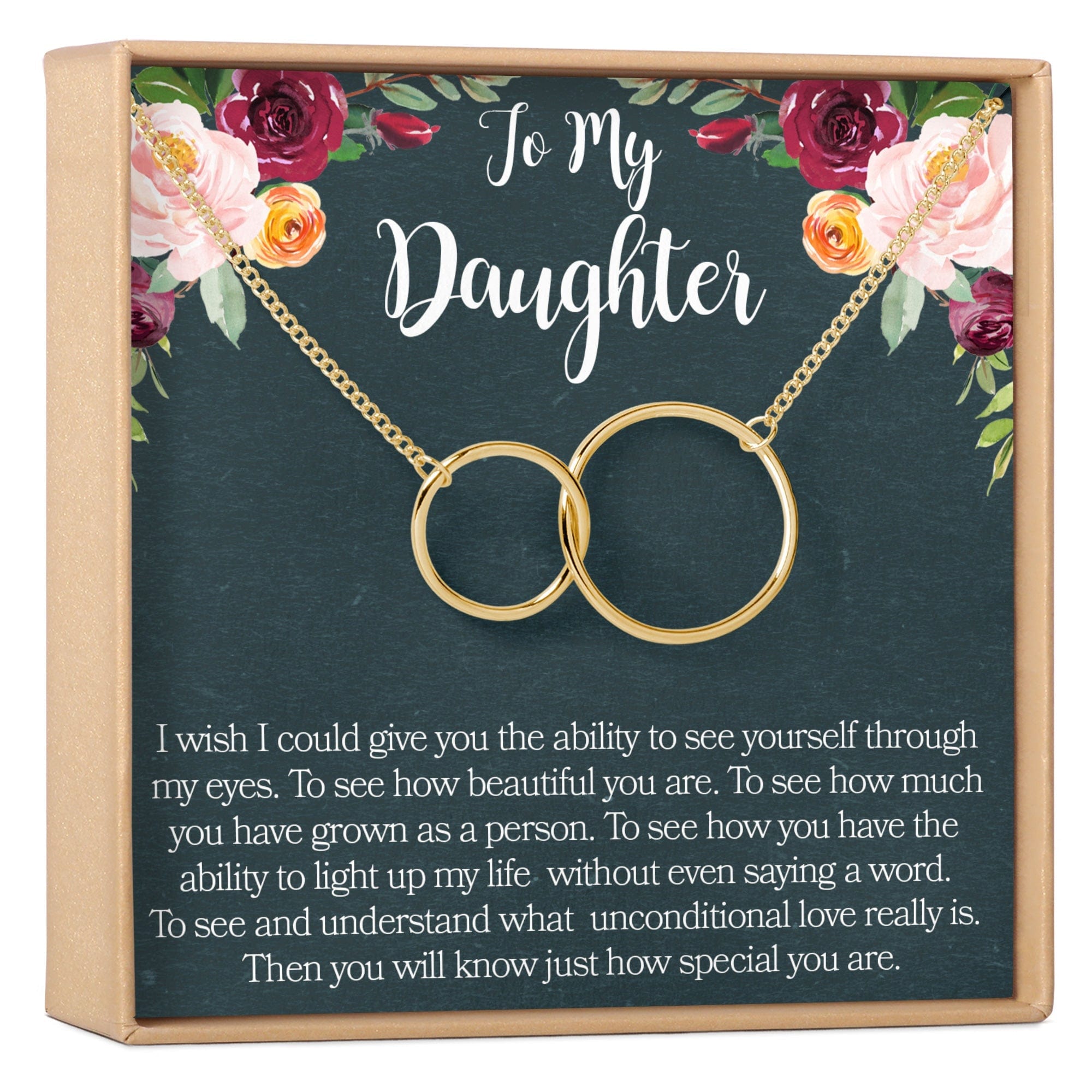 Daughter Interlocking Circles Necklace