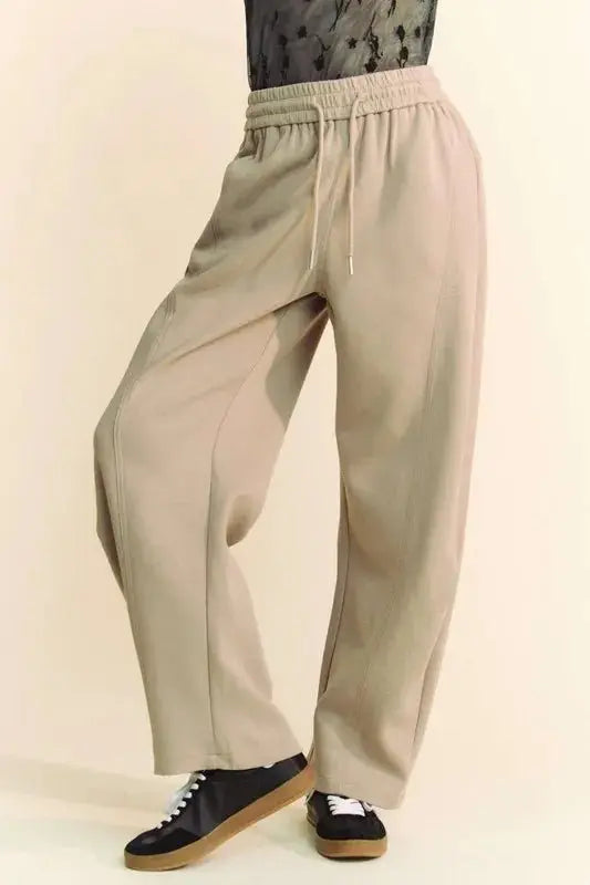Trendsi Drawstring Wide Leg Sweatpants Women&amp;#39;s Lounge Pants - Comfy &amp;amp; Relaxed