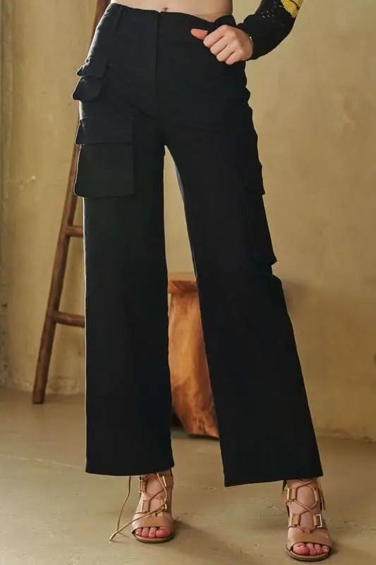 Trendsi Cargo Trousers Women&amp;#39;s Mid Rise Utility Pants USA Ship Comfort Fit