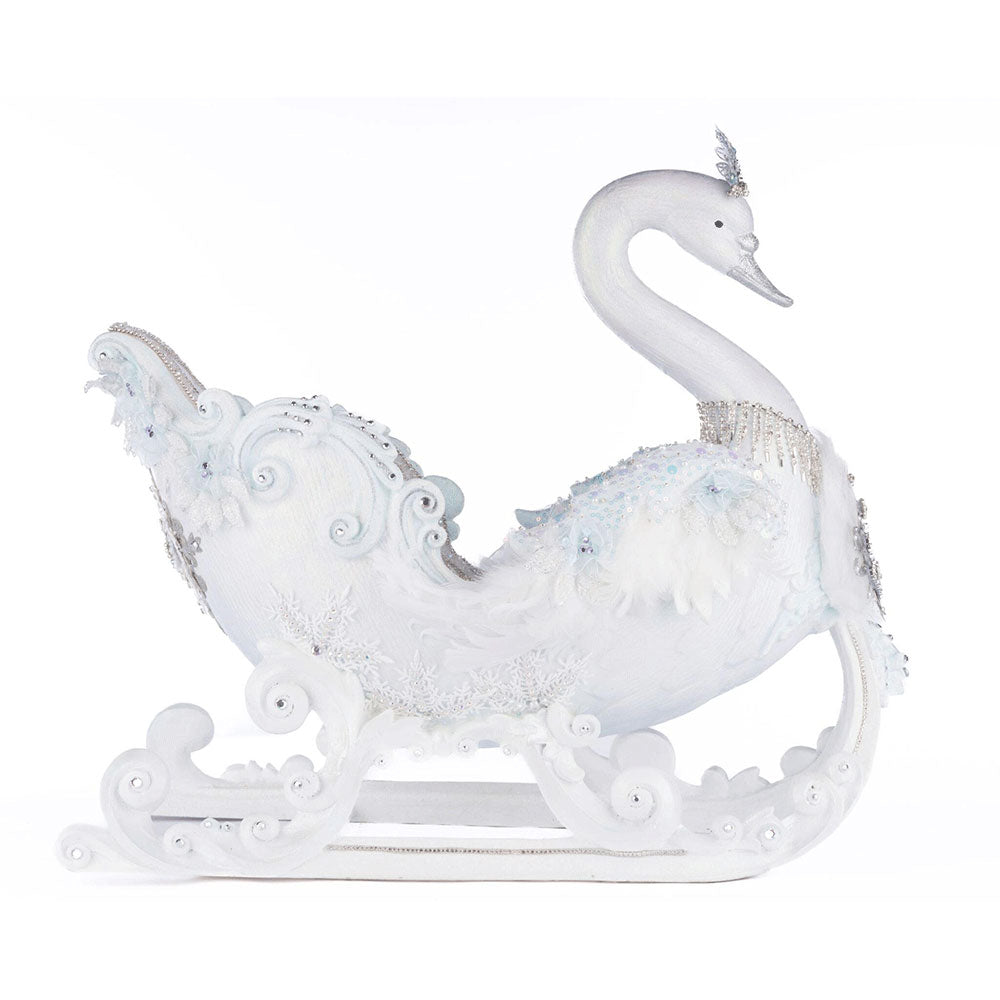 Dazzling Swan Sleigh by Katherine&amp;#39;s Collection