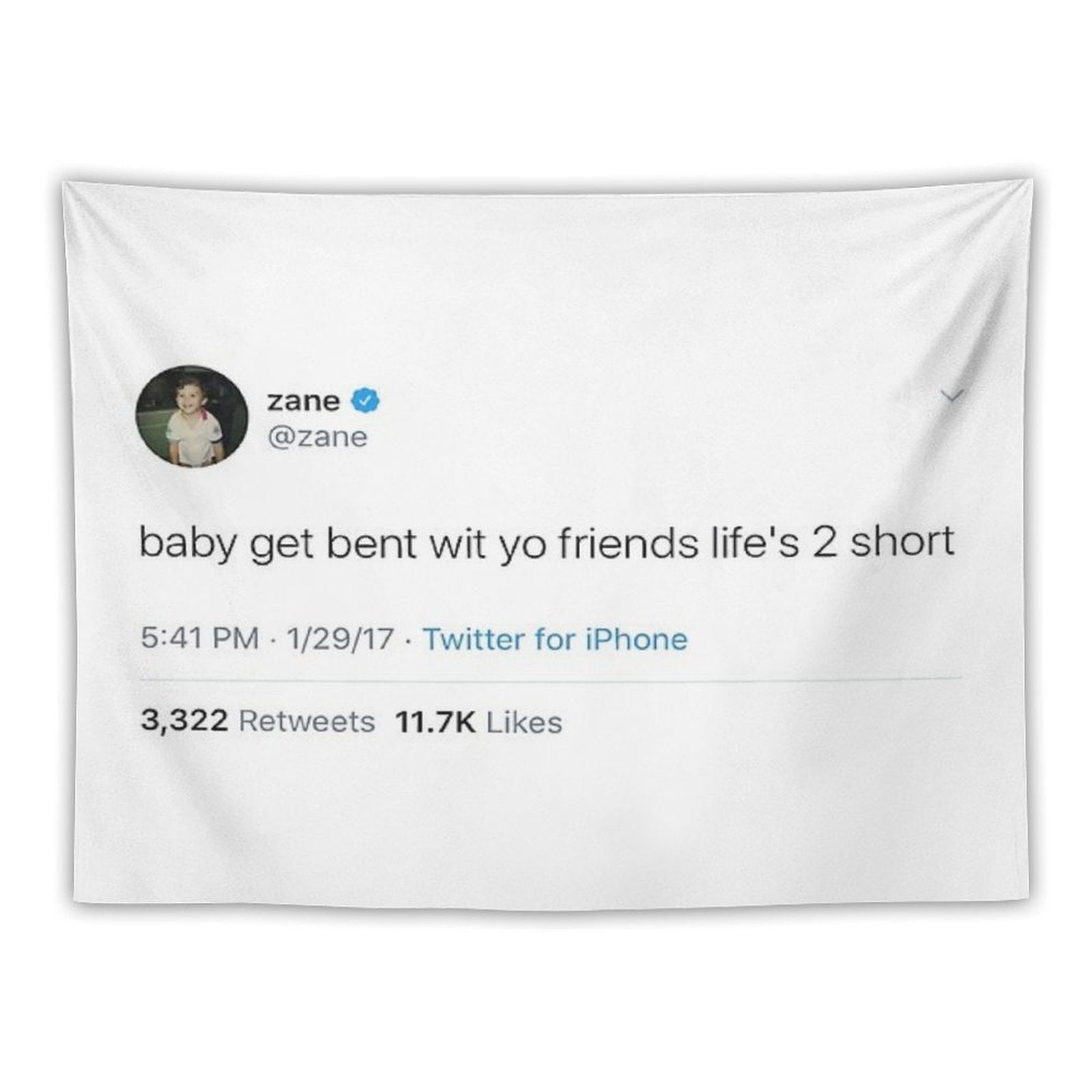 Zane Tweet (vlog Squad) Tapestry