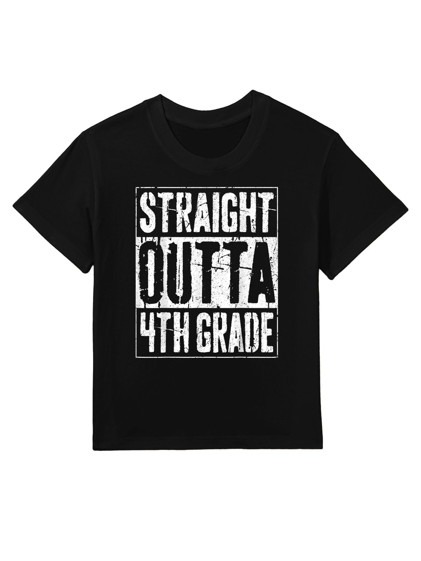 Straight Outta 4th Grade Fourth Grade Graduation Kids T-Shirt