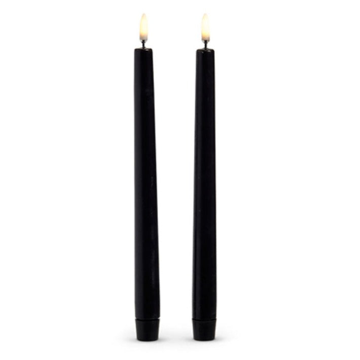 10&amp;quot; Black Wax Taper Candles
