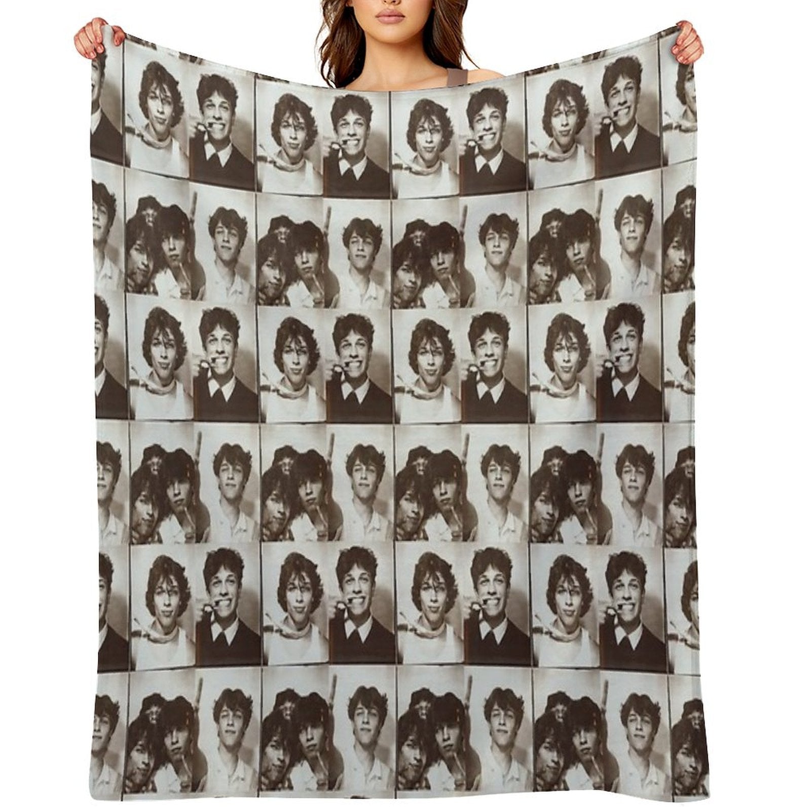 Sturniolo Triplets Photo Booth Throw Blanket