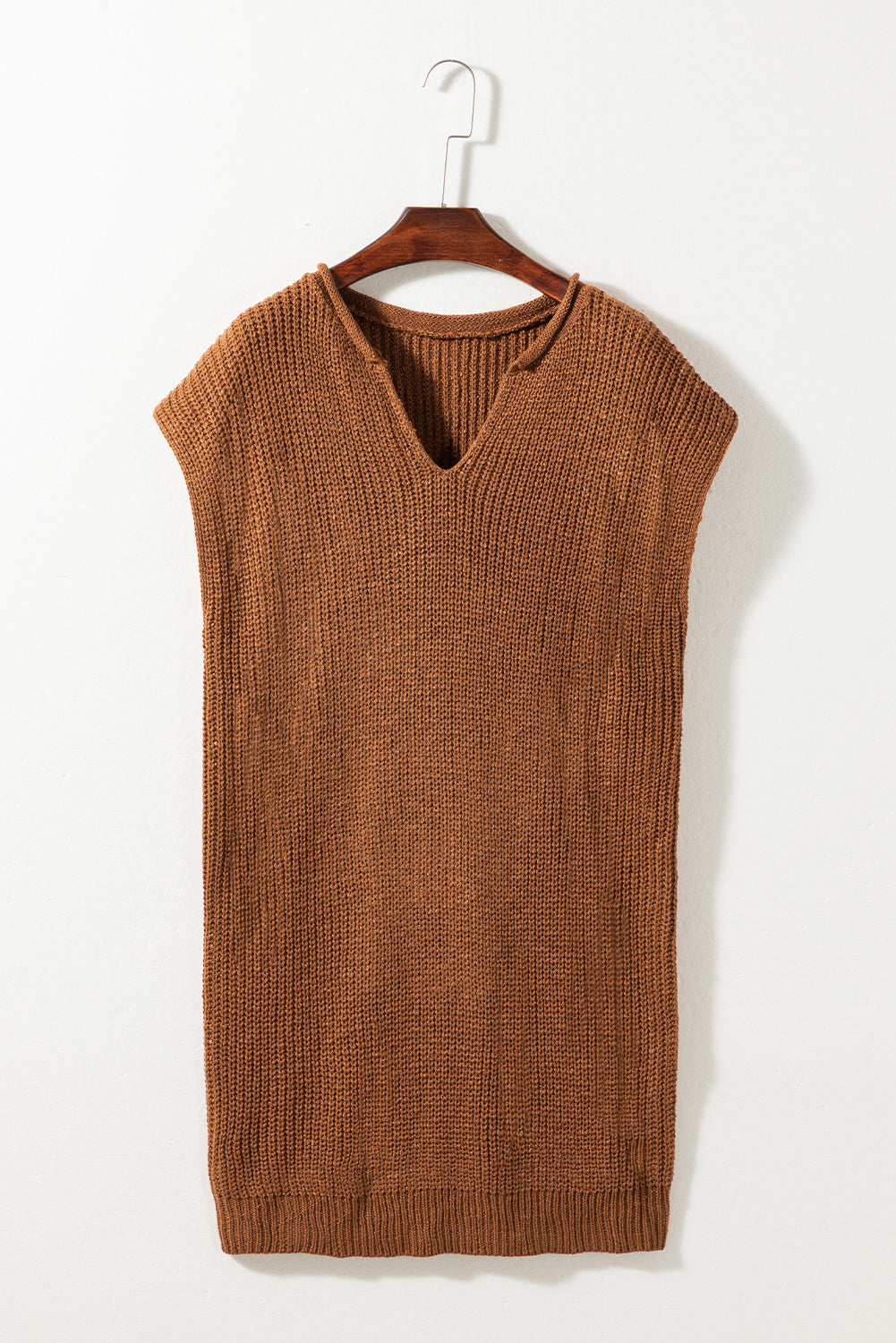 Emily Short Sleeve Notched Sweater