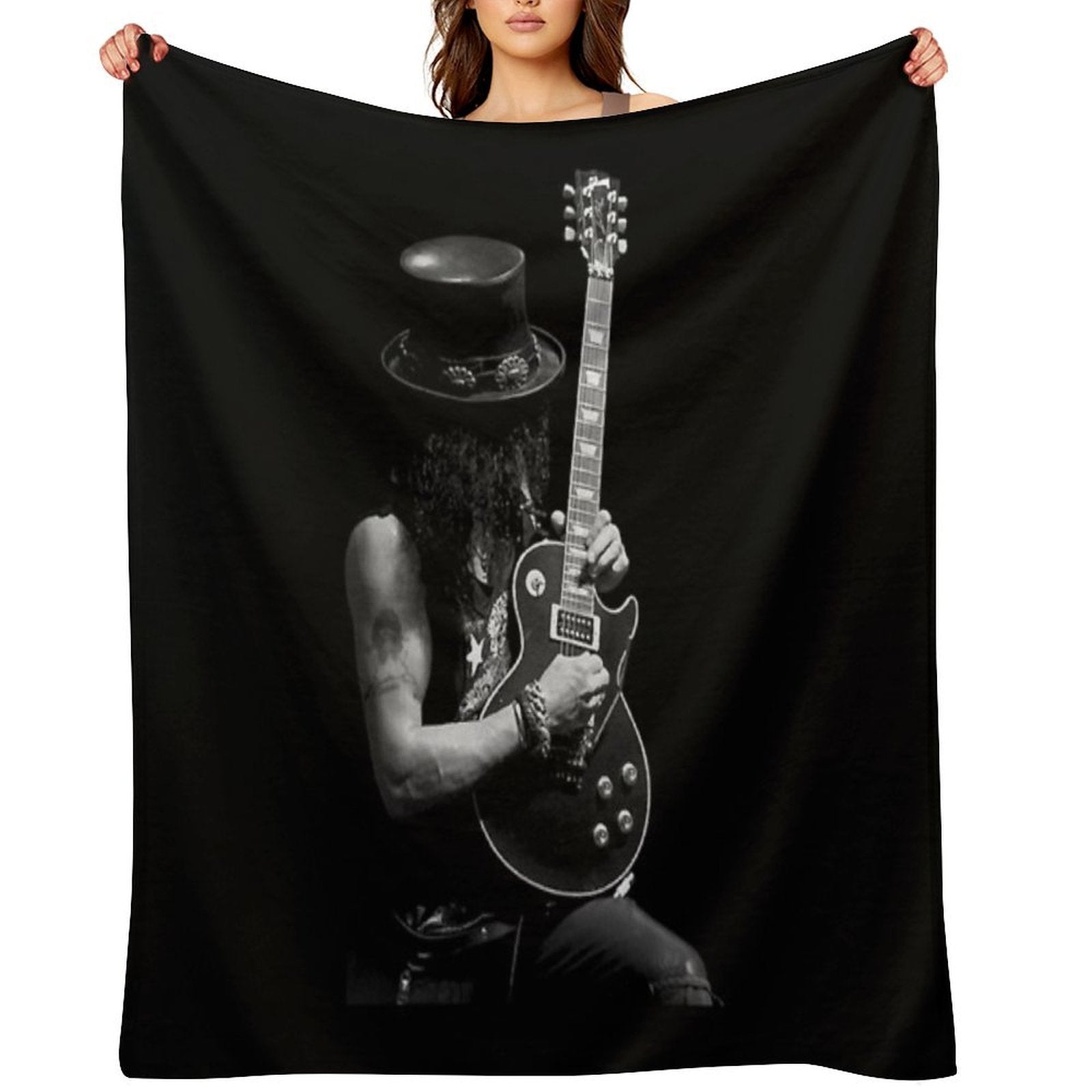 Stage Slash Guitars Vintage Throw Blanket