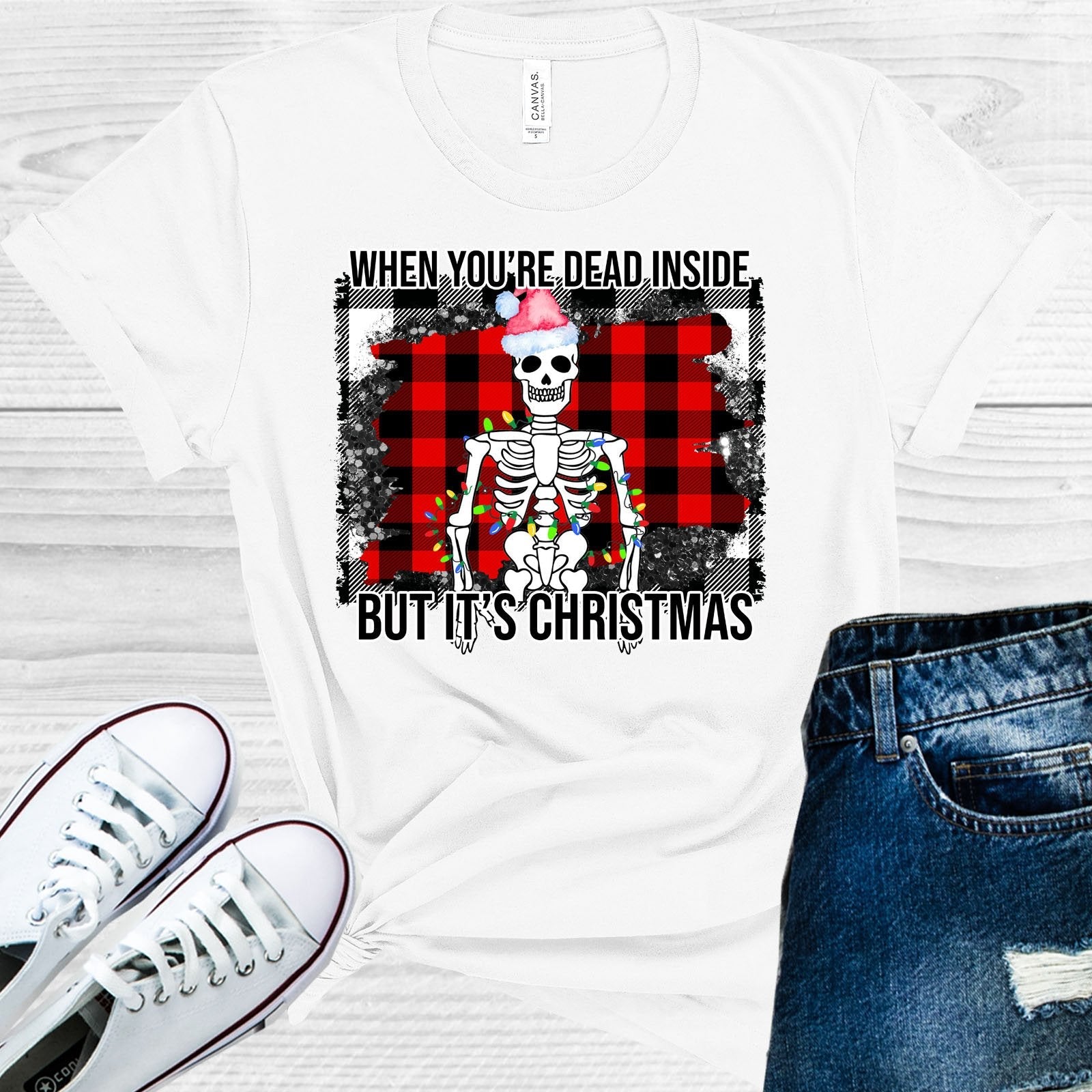 When You&amp;#39;re Dead Inside But It&amp;#39;s Christmas Graphic Tee
