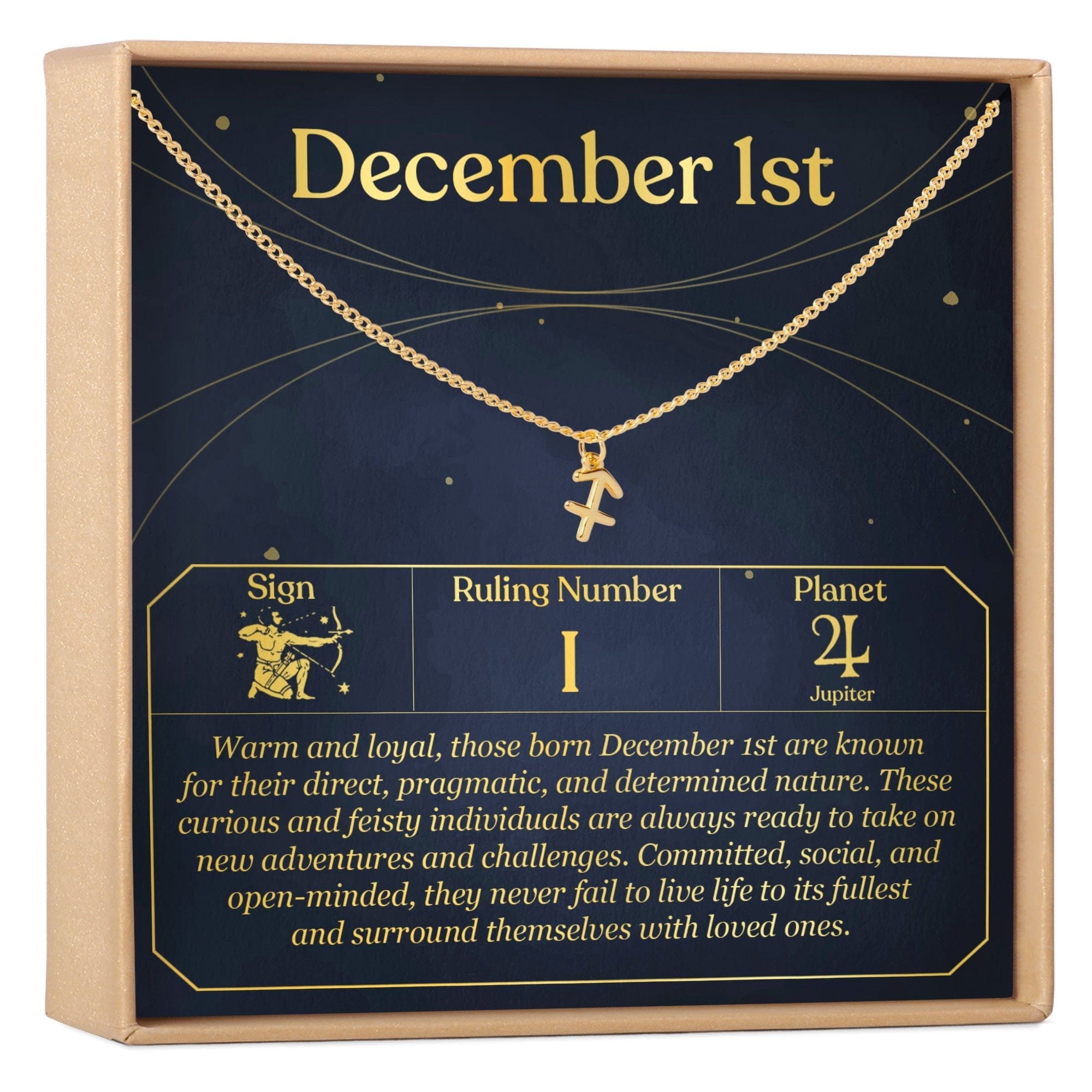 December 1st Sagittarius Necklace