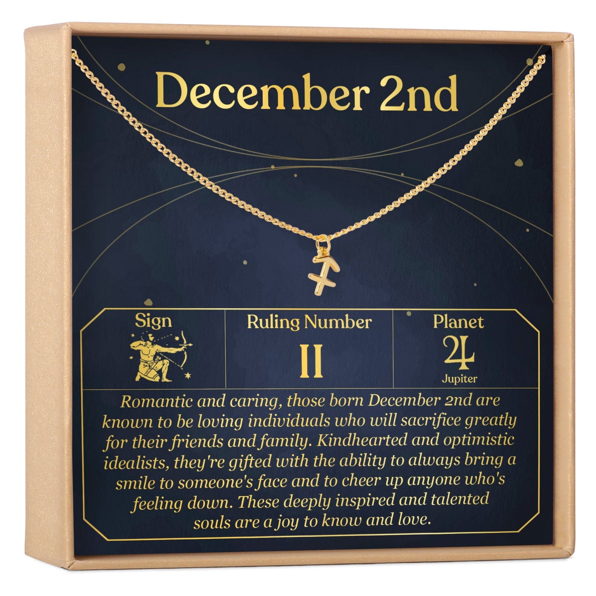 December 2nd Sagittarius Necklace