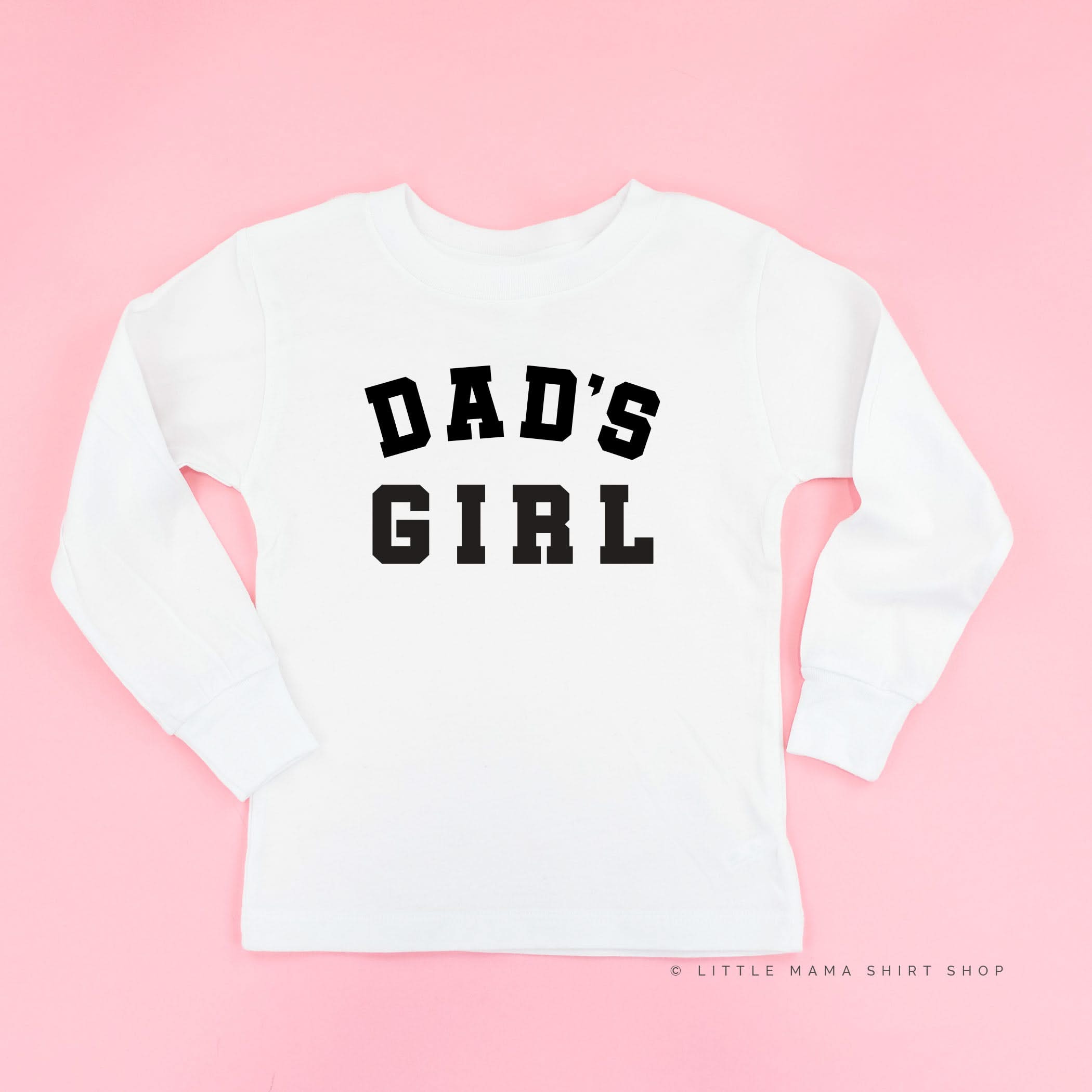 Dad&amp;#39;s Girl - Varsity - Child Long Sleeve Tee