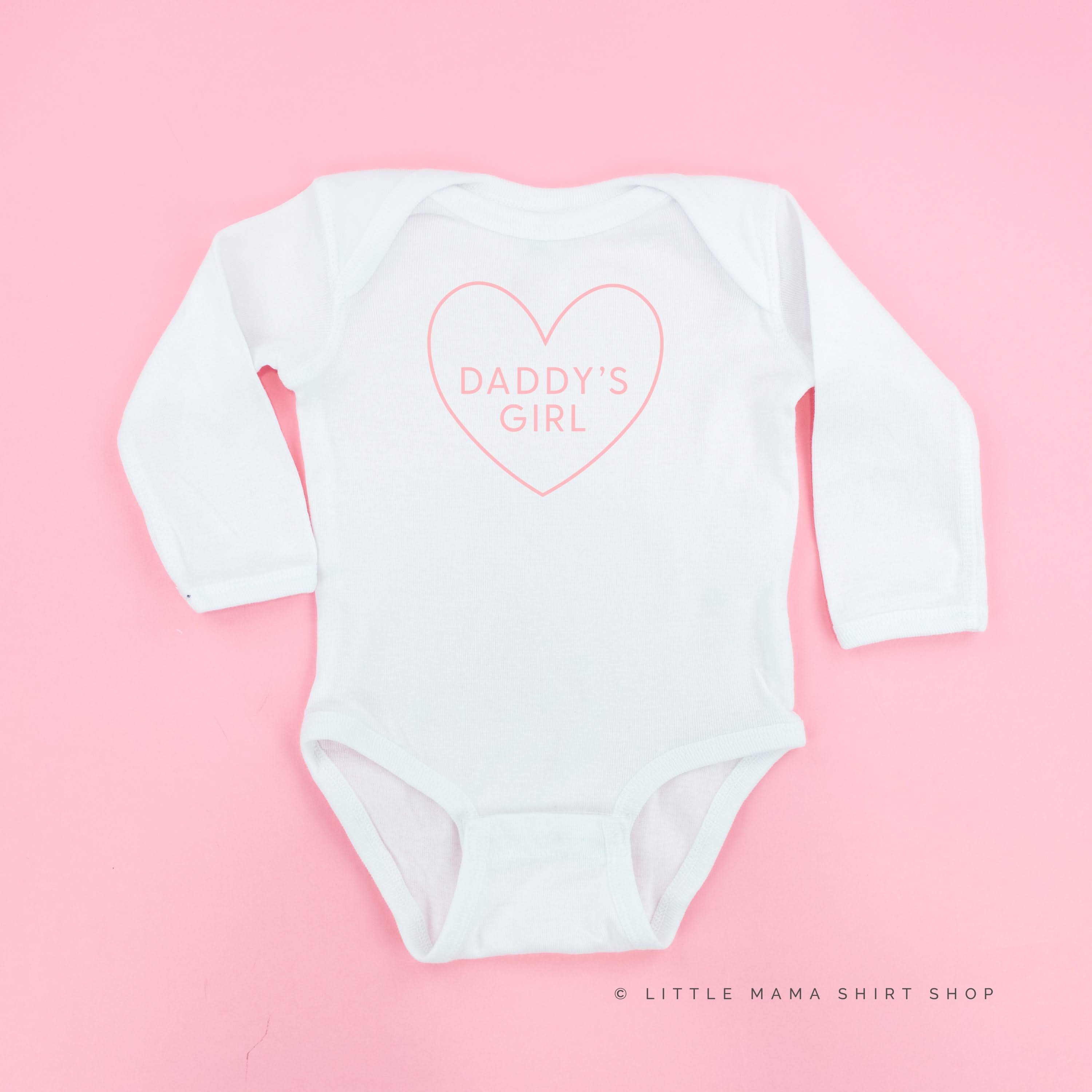 Daddy&amp;#39;s Girl (Heart Around) - Child Long Sleeve Tee