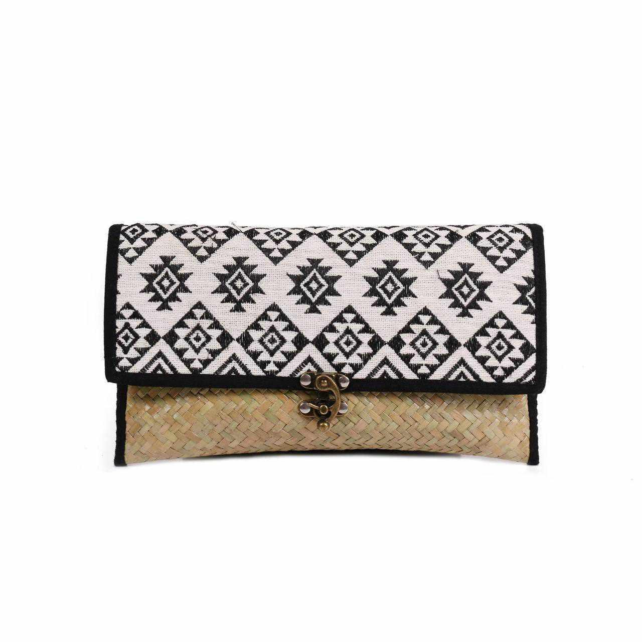 Diamond Rattan Embroidered Clutch - Thailand