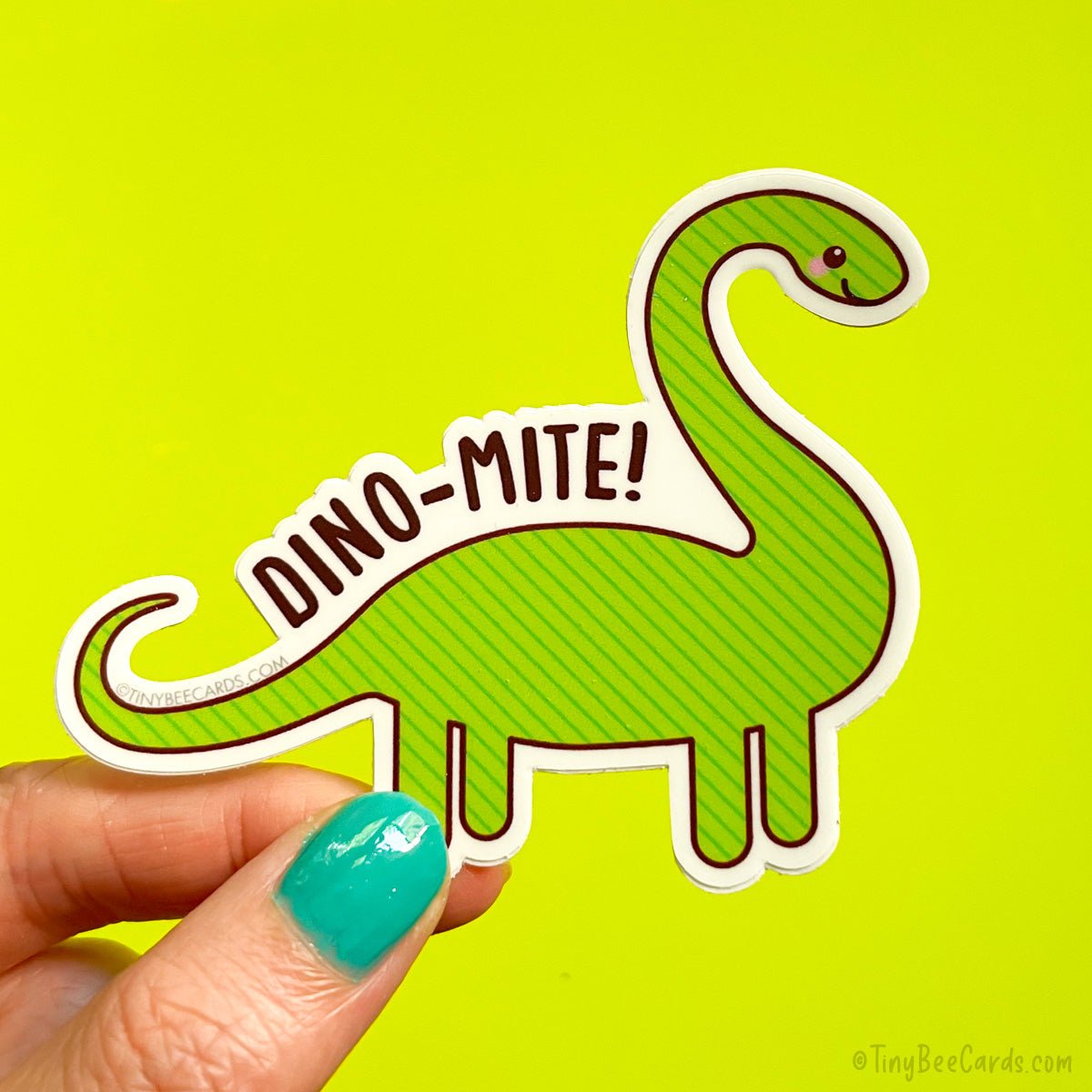 Dinosaur Vinyl Sticker &amp;quot;Dino-mite!&amp;quot;
