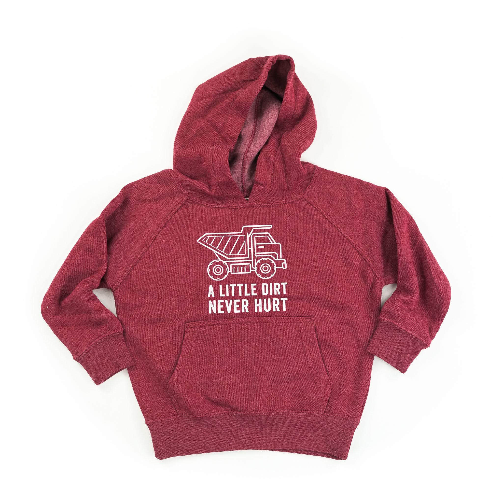 A LITTLE DIRT NEVER HURT - CONSTRUCTION - CHILD HOODIE