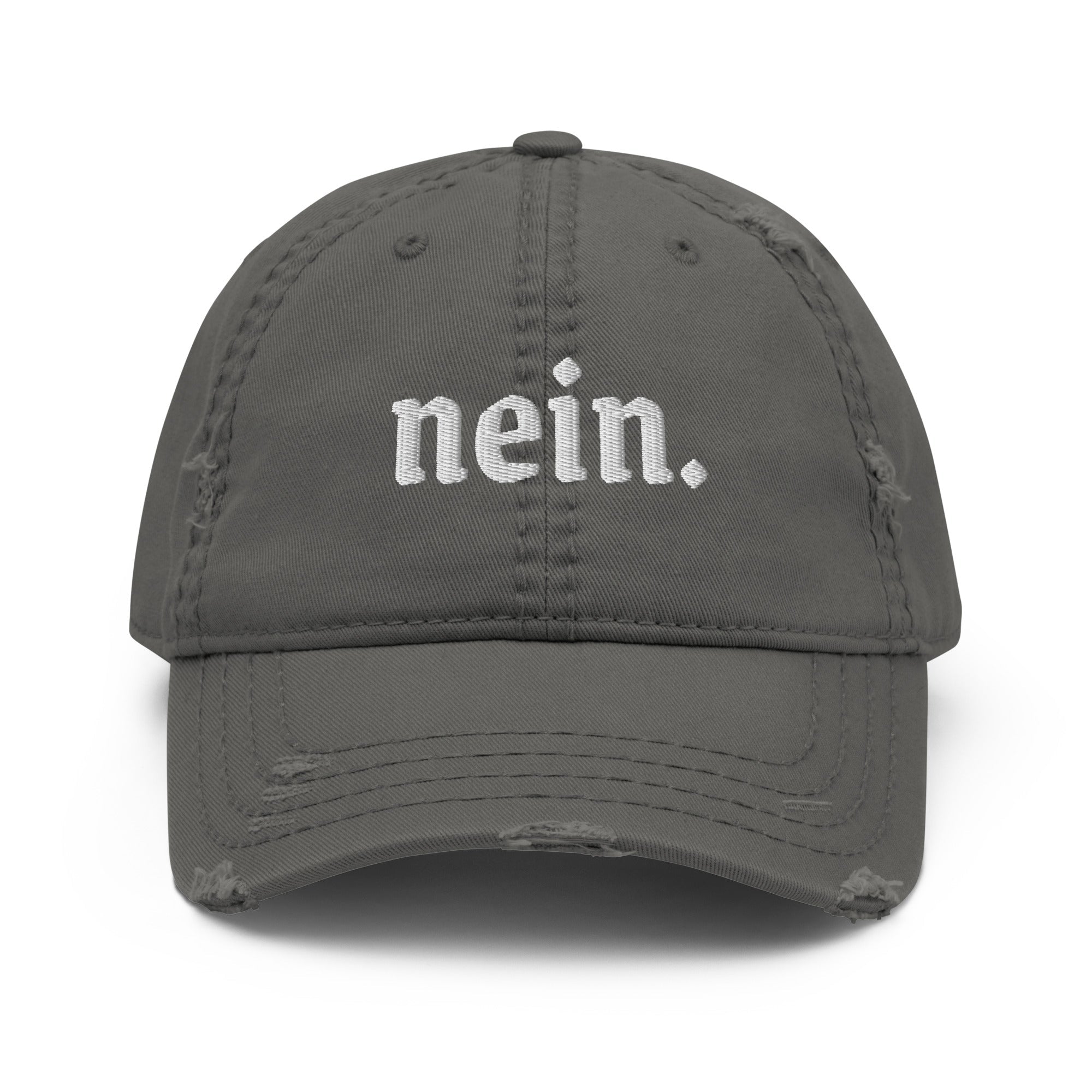 NEIN. GERMAN EMBROIDERED BASEBALL HAT