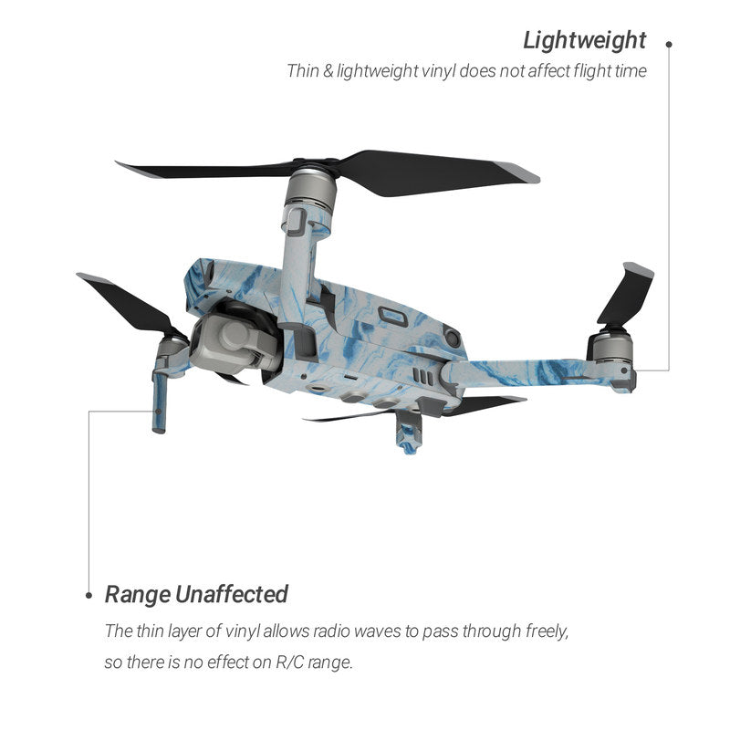AZUL MARBLE - DJI MAVIC 2 SKIN