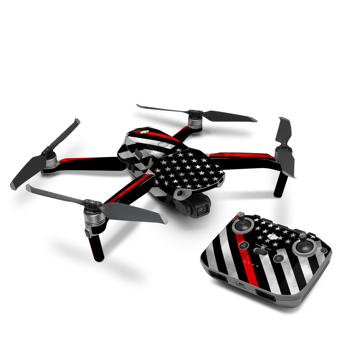 Thin Red Line Hero - DJI Mavic Air 2 Skin