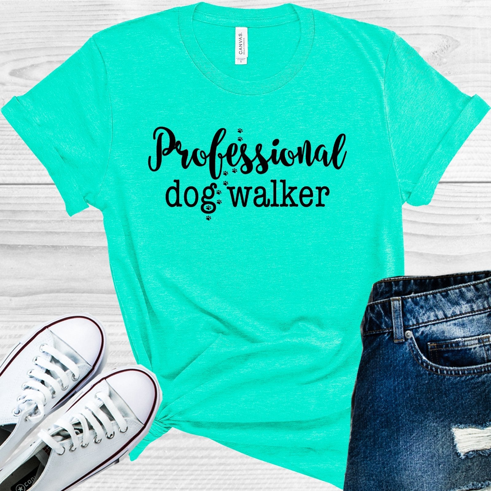 Professional Dog Walker Graphic Tee