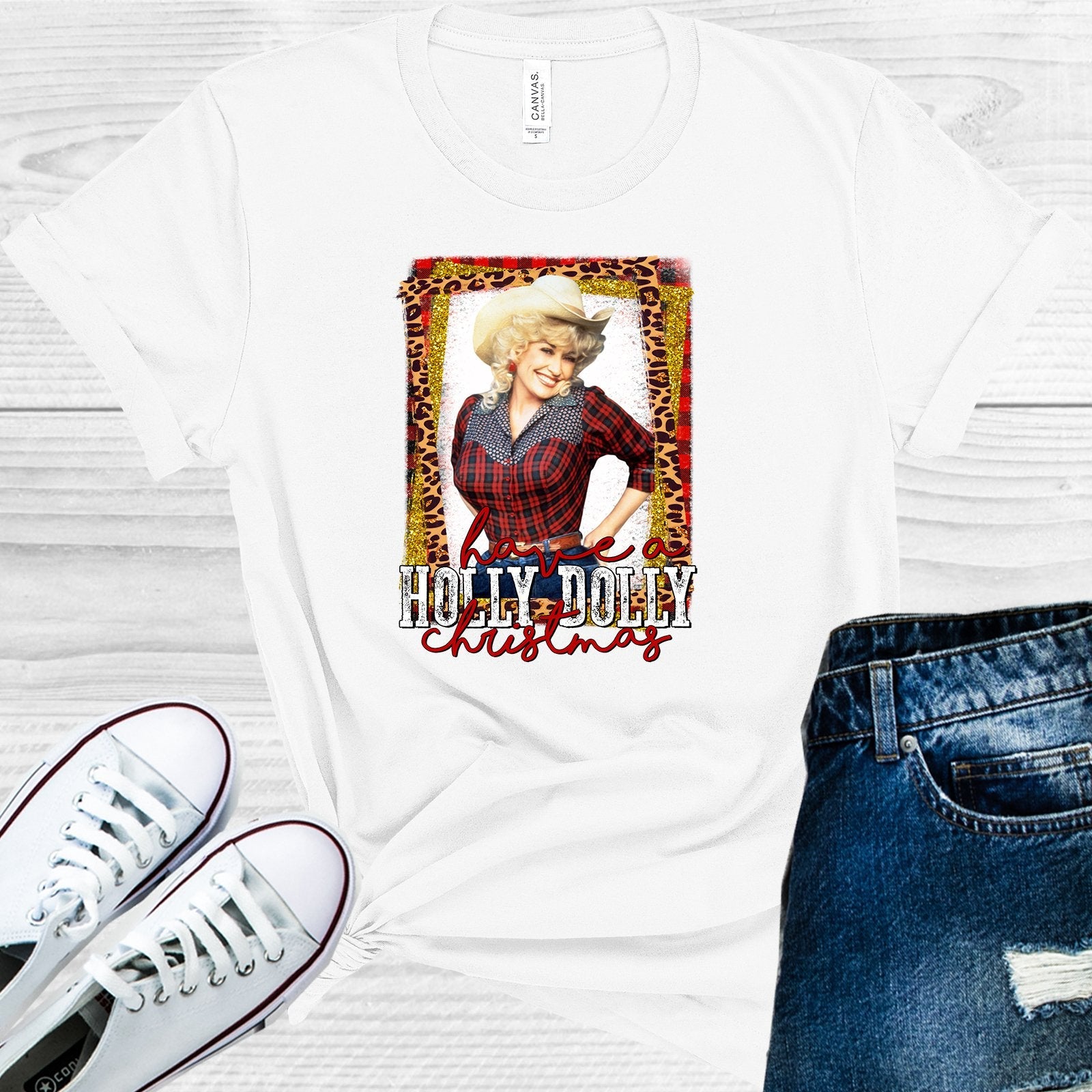 Have a Holly Dolly Christmas Graphic Tee
