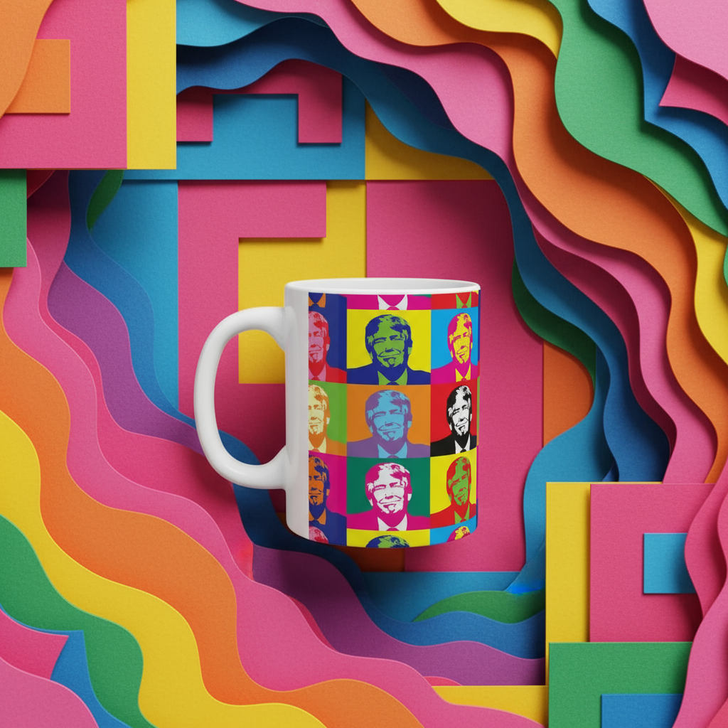 Donald Trump Warhol Pop Art Mug