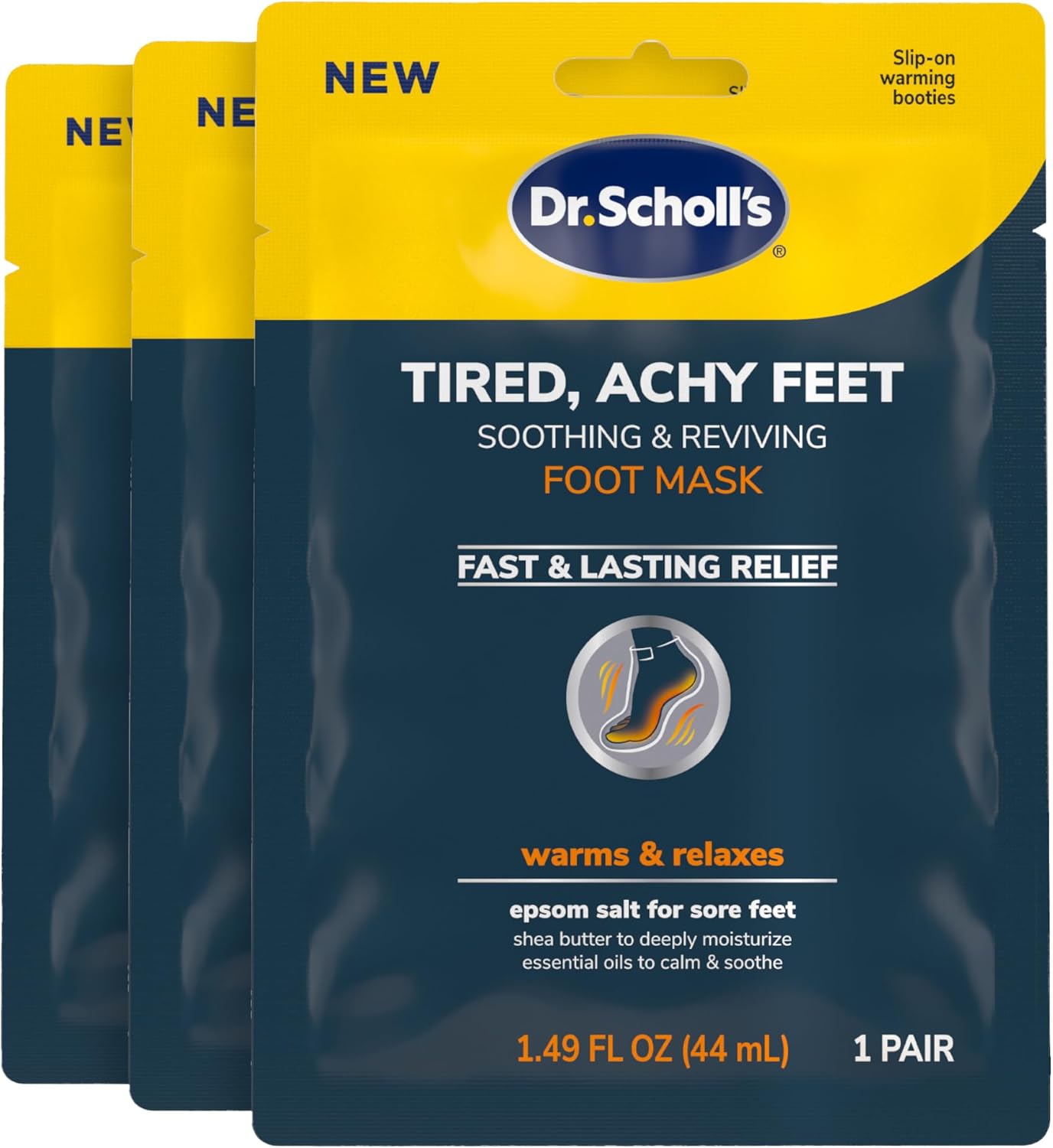 Dr. Scholl&amp;#39;s® Tired, Achy Feet Soothing &amp;amp; Reviving Foot Mask, 3 Pair, Warming Booties
