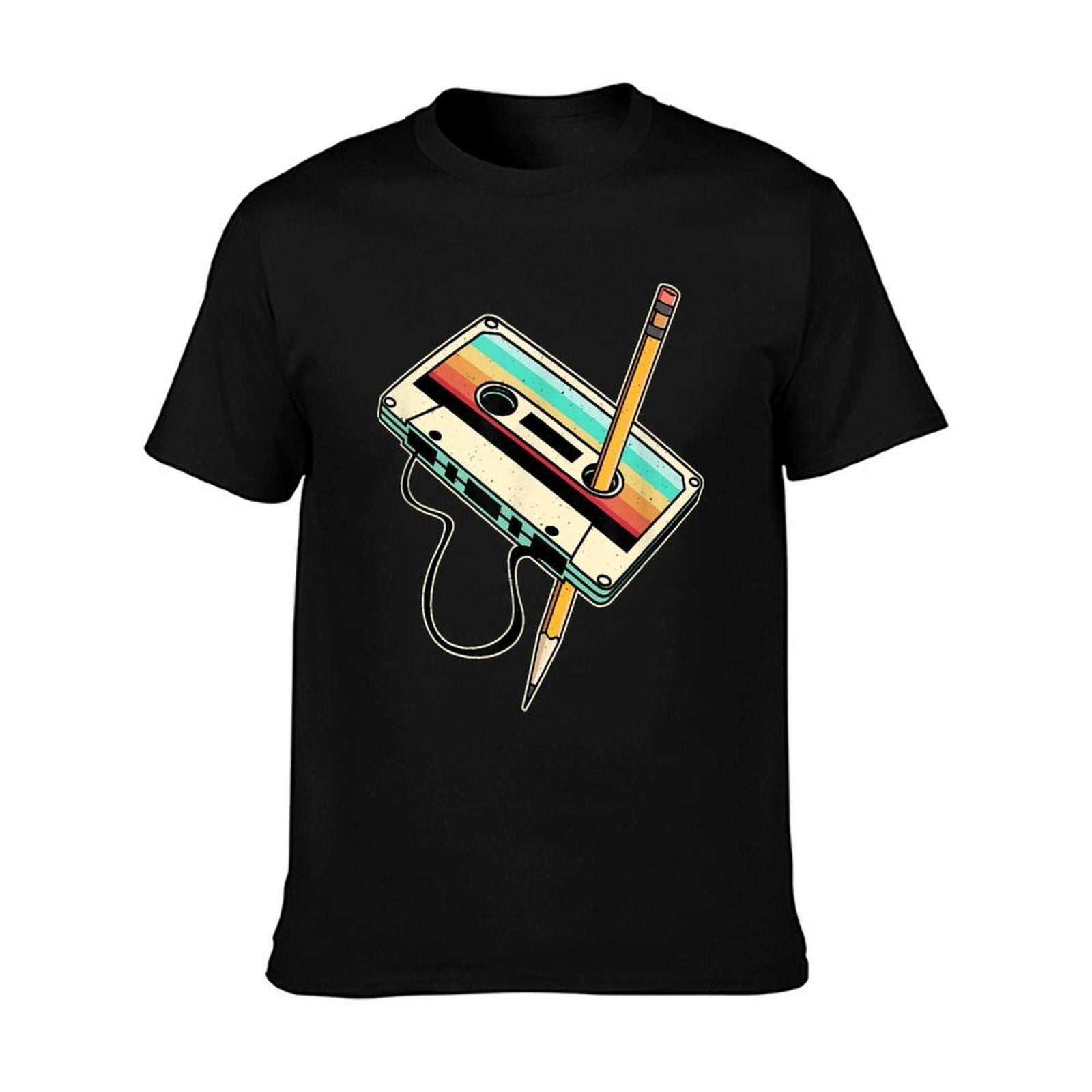 80s 90s Retro Party Costume Nostalgia Cassette T-Shirt