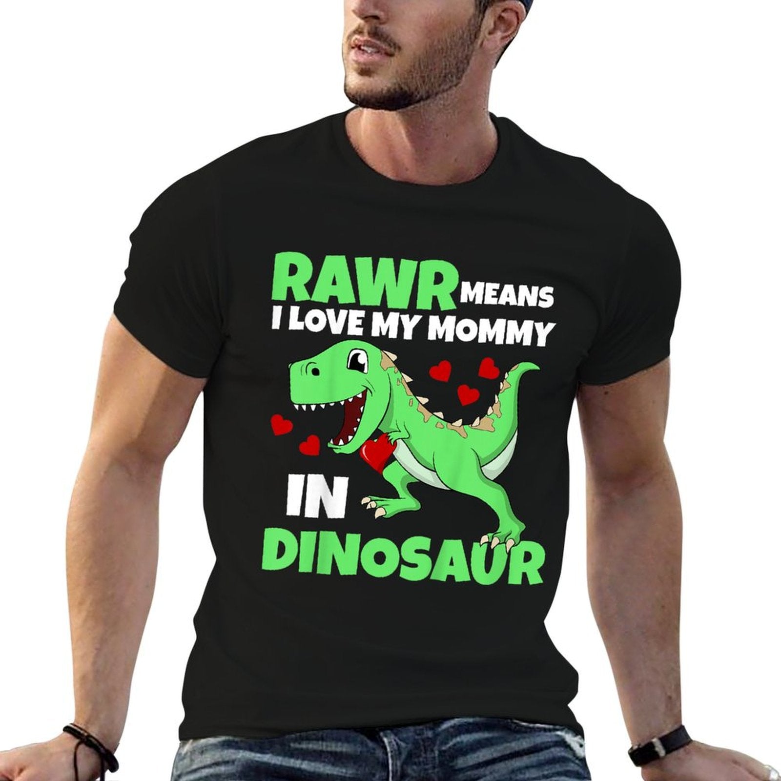 Kids I Love My Mommy Rawr Dinosaur Mom Mother&amp;amp;#39;s Day Toddler Boy T-Shirt