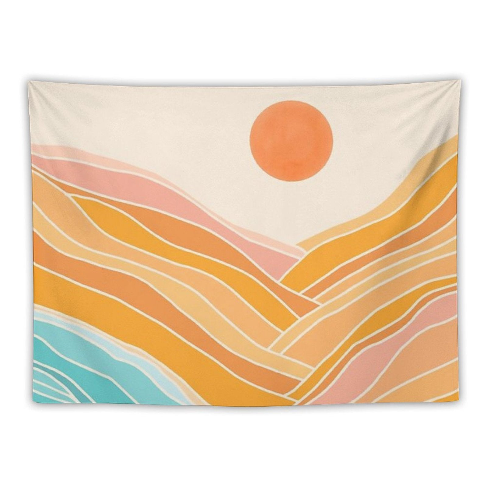 Adventure Is On The Horizon - Abstract Landscape Tapestry