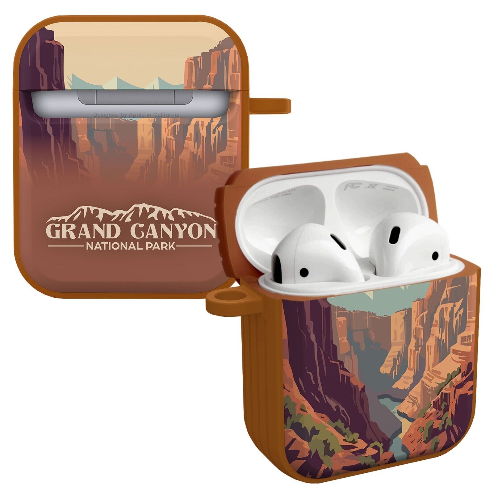 National Parks Grand Canyon HDX Apple Airpods Gen 1 &amp;amp; 2 Case Cover
