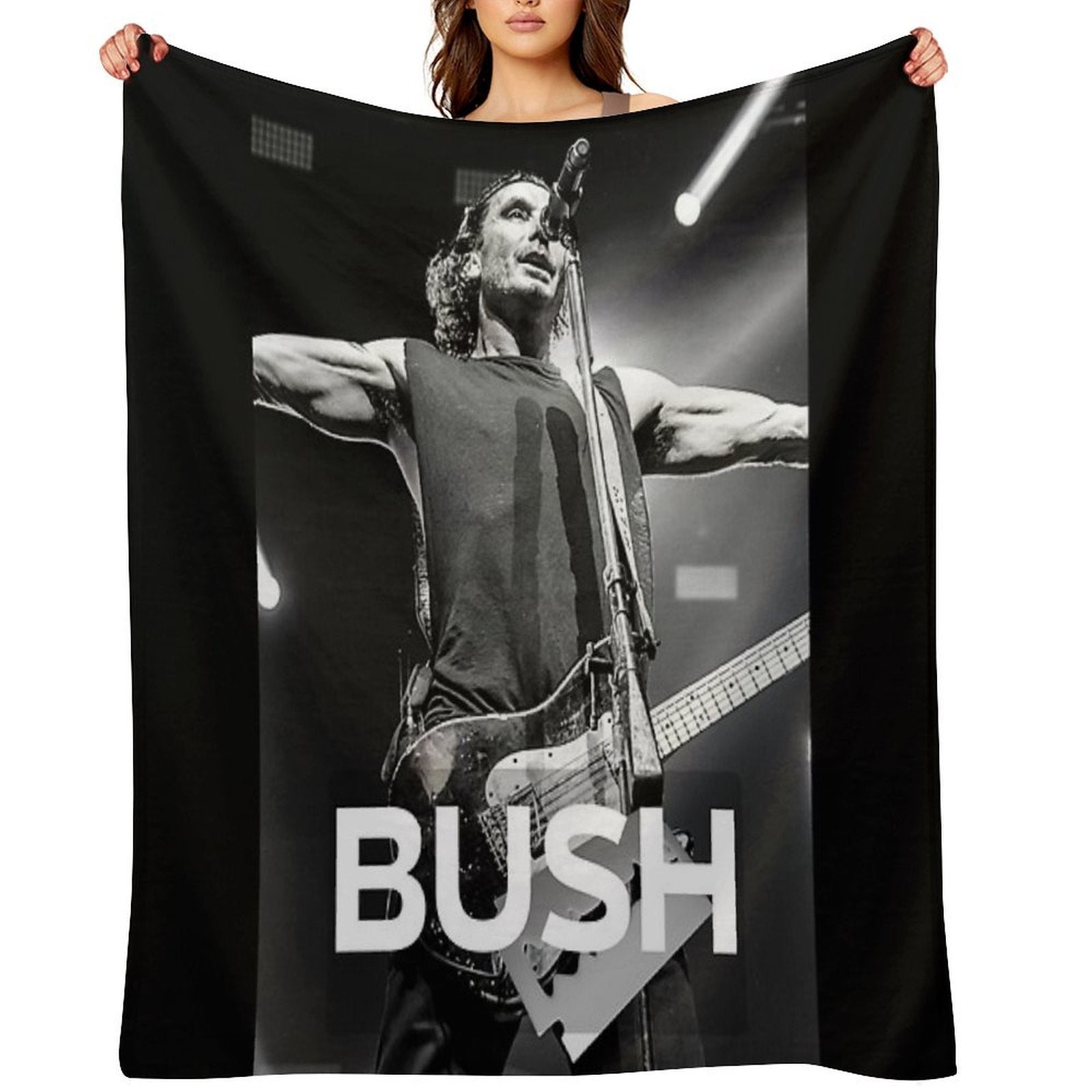 BUSH ROCK BAND Tour - Bush Fan Edition - Nostalgic 90s Throw Blanket