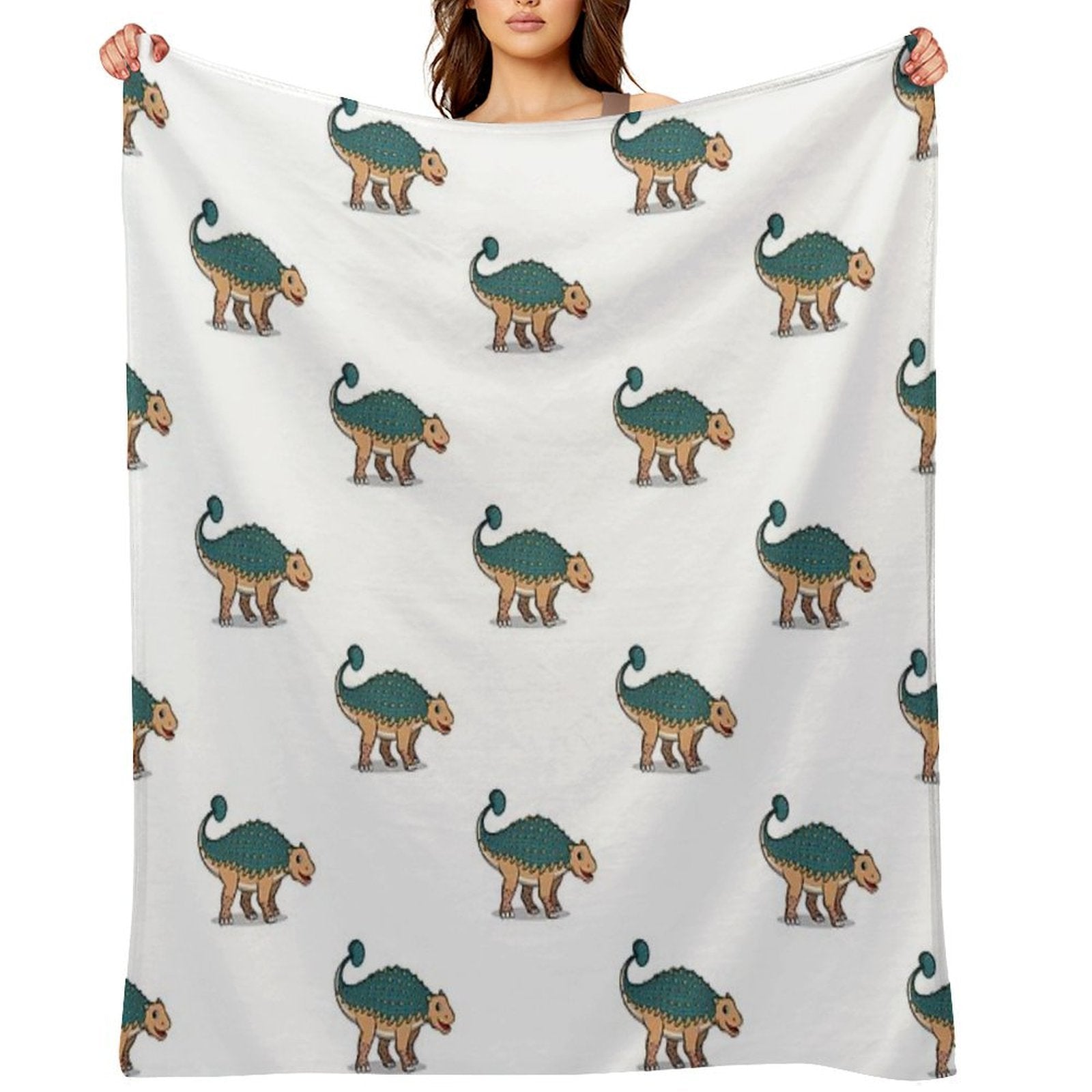 Ankylosaurus Throw Blanket
