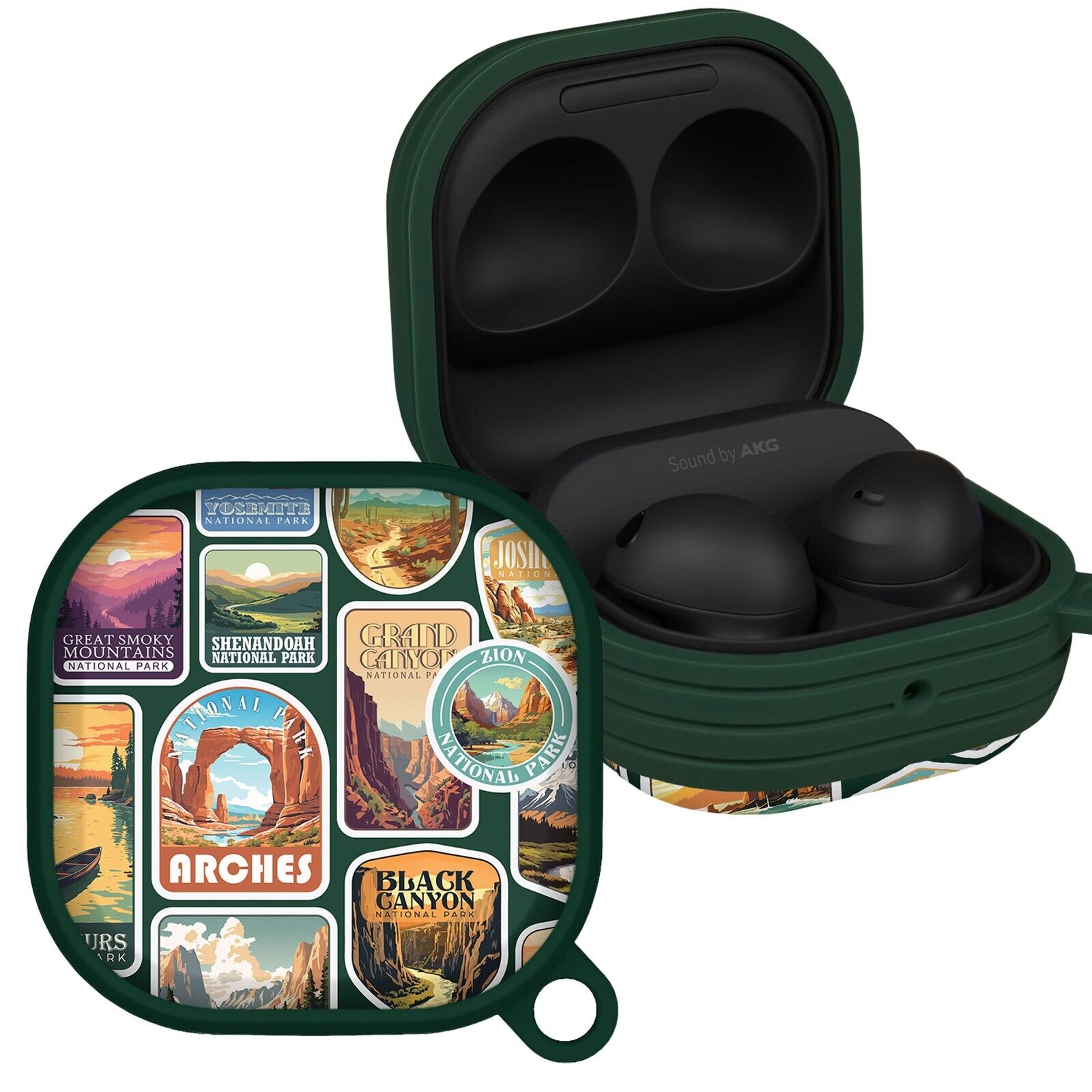 National Parks Stickers HDX Samsung Galaxy Buds Pro &amp;amp; Buds Live Case Cover