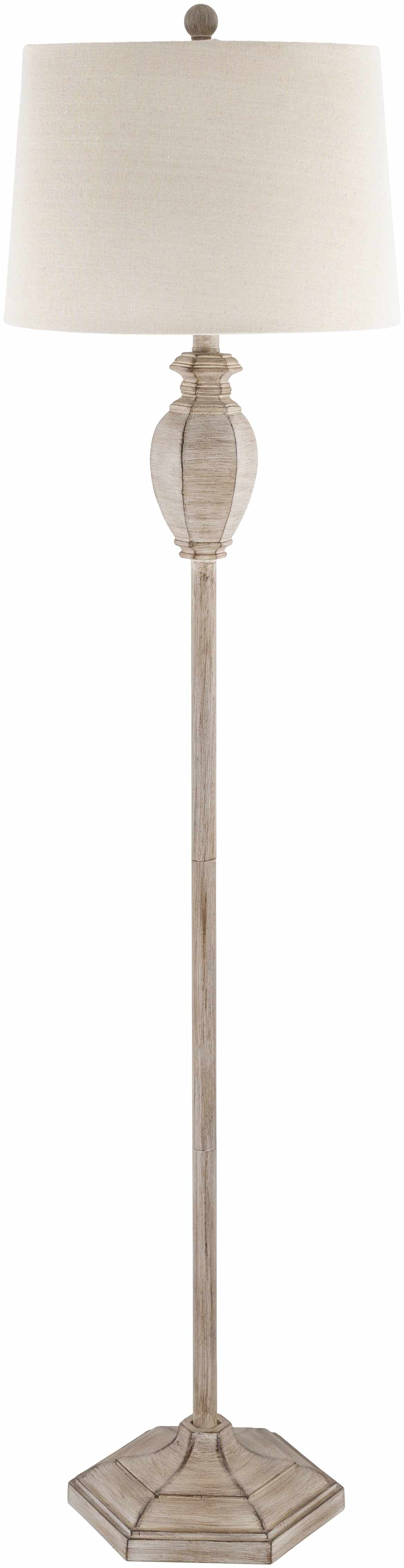 Esmeralda Resin Gray &amp;amp; Beige Floor Lamp
