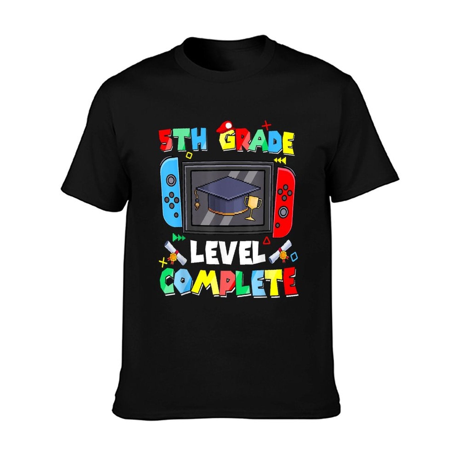 5th Grade Level Complete Video Gamer Graduation Kids Boys T-Shirt