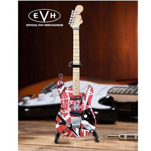 Eddie Van Halen Frankenstein Red &amp;amp; White Mini Guitar Replica Collectible