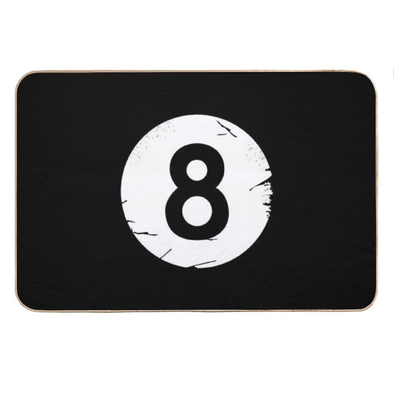 8 BALL BILLIARDS POOL EIGHT-BALL Bath Mat