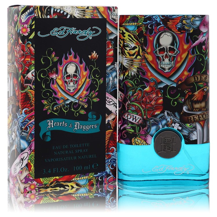 Ed Hardy Hearts &amp;amp; Daggers by Christian Audigier Eau De Toilette Spray 3.4 oz for Men