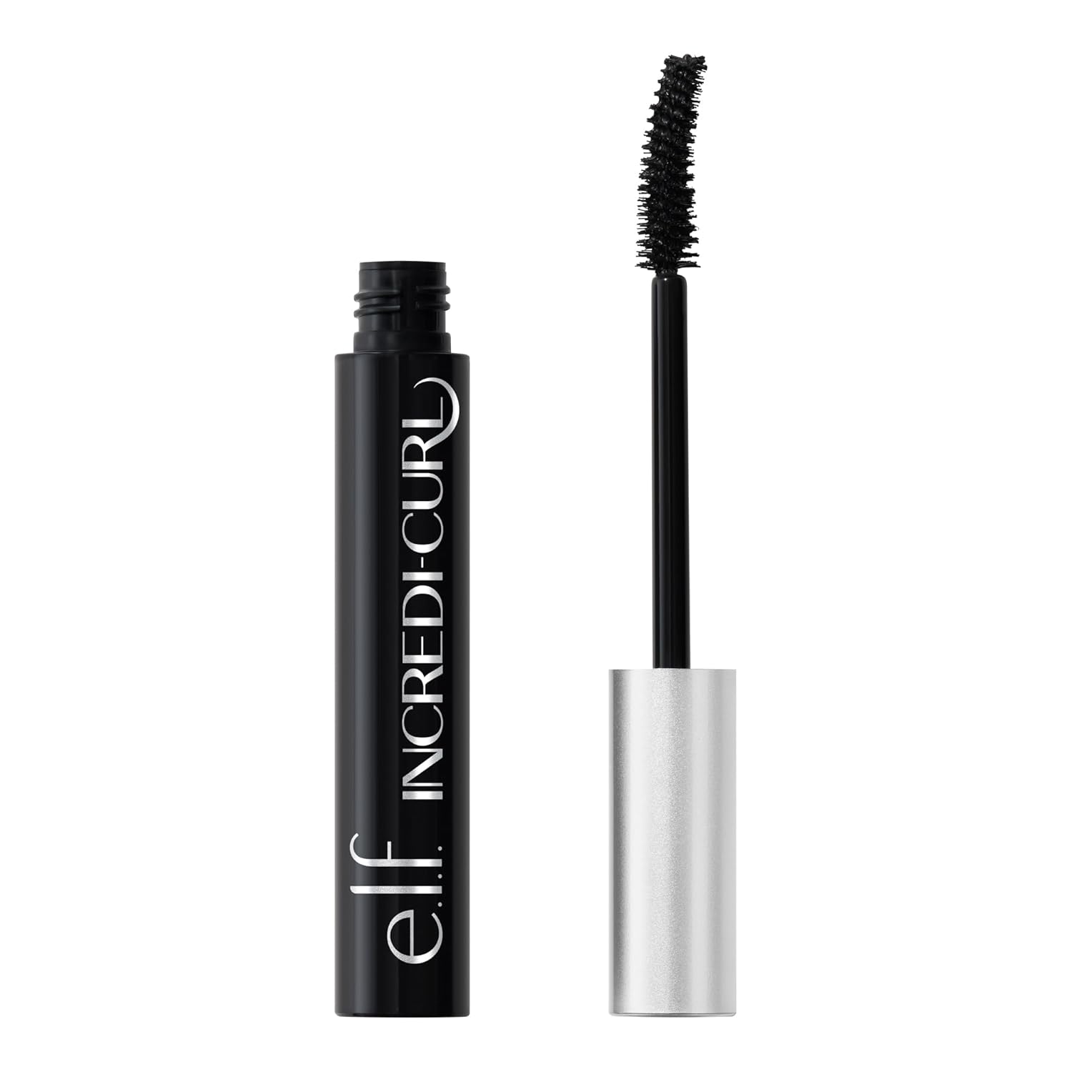 e.l.f. Incredi-Curl Mascara, Volumizing Mascara For A Bold, Lasting, Lifted Curl, Smudge-Resistant Formula, Vegan &amp;amp; Cruelty-Free, Pitch Black