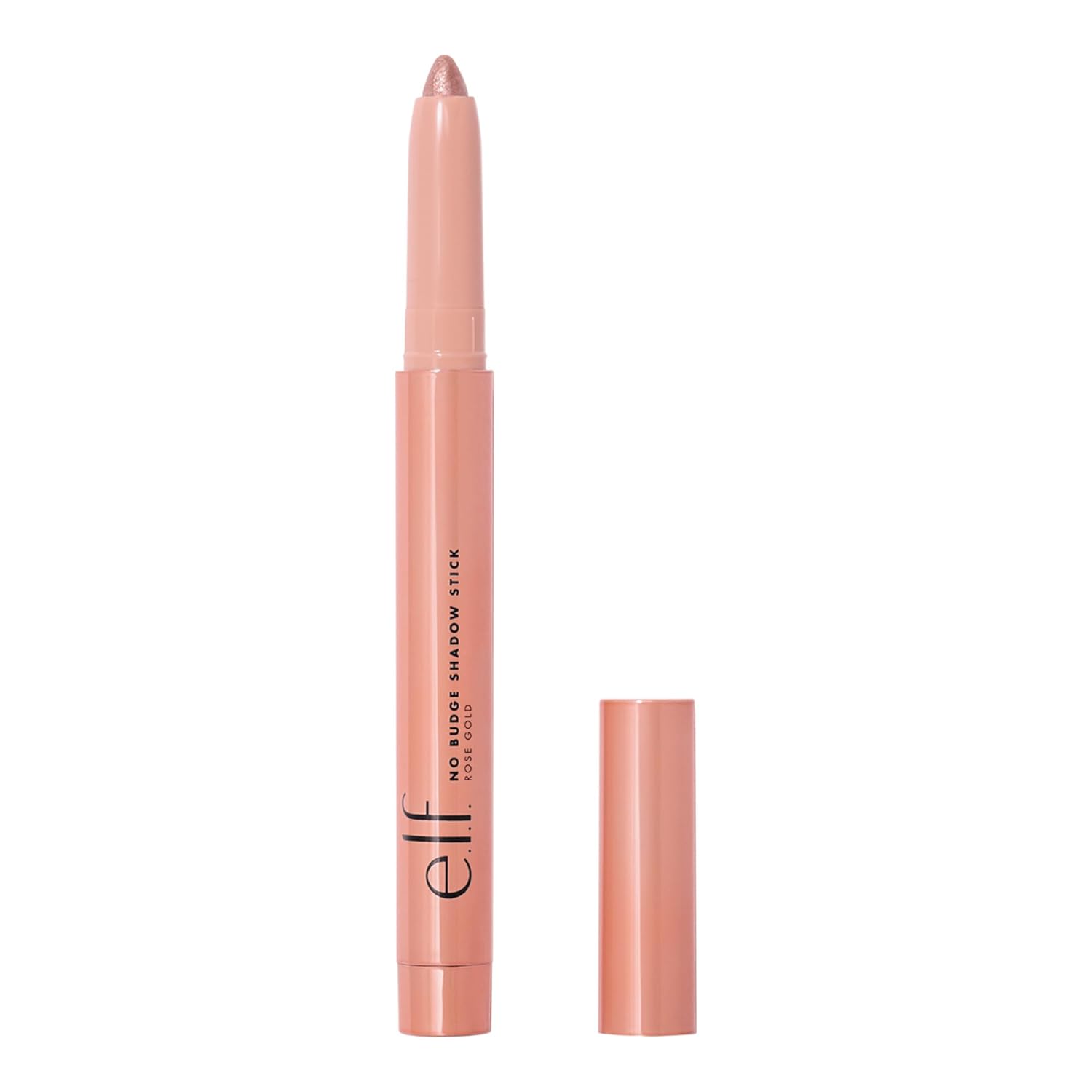 e.l.f. No Budge Shadow Stick, Long-Lasting Cream Eyeshadow Stick For High-Pigment, Metallic Color, Vegan &amp;amp; Cruelty-Free, Rose Gold