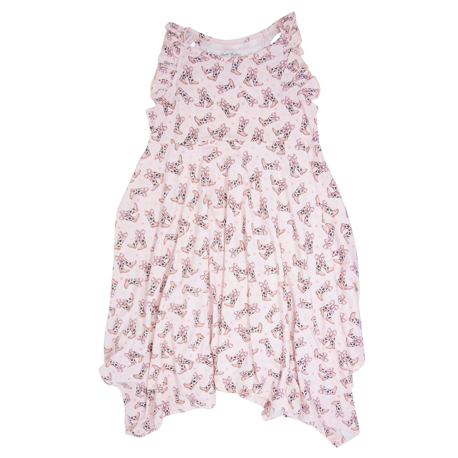 Cowhide Boots Bows Emma&amp;#39;s Racerback Dress