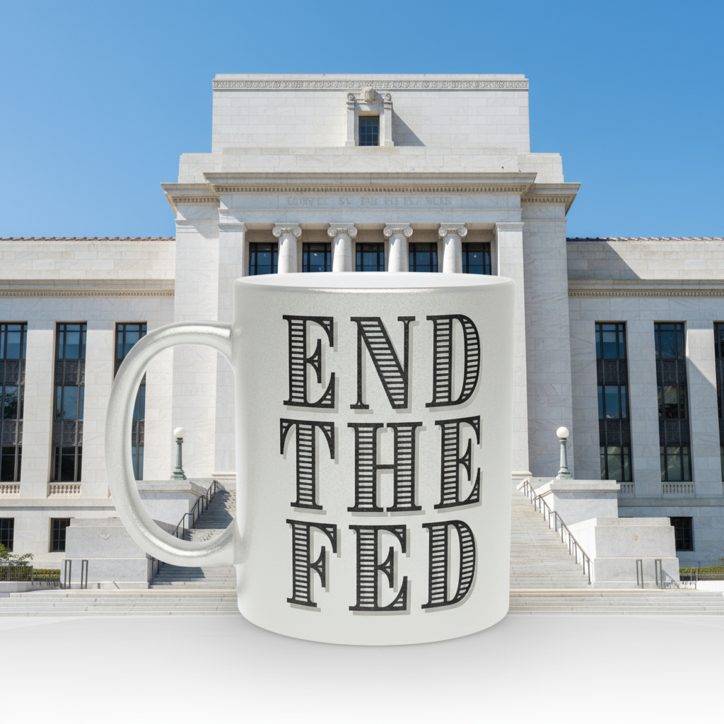 End The Fed Metallic Mug (Silver\Gold)